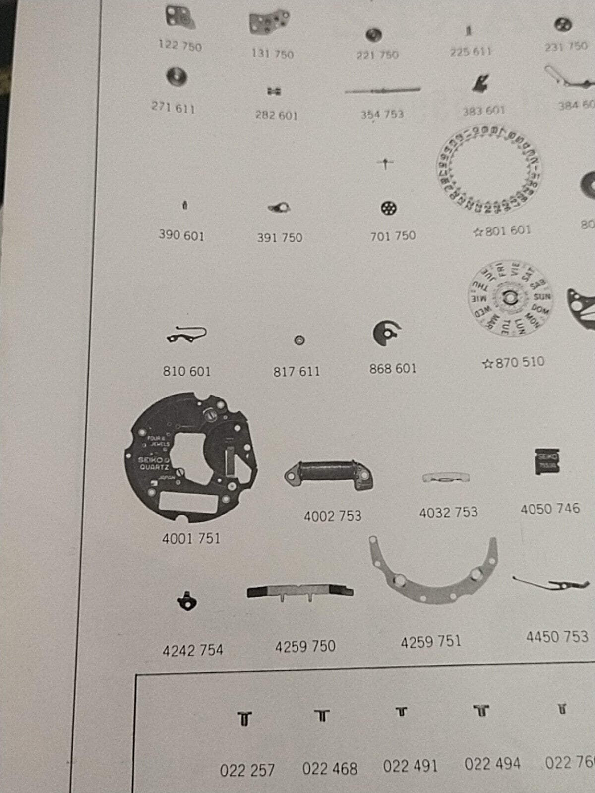 NOS Seiko Circuit block Cal. 7559A Part . 4001 751