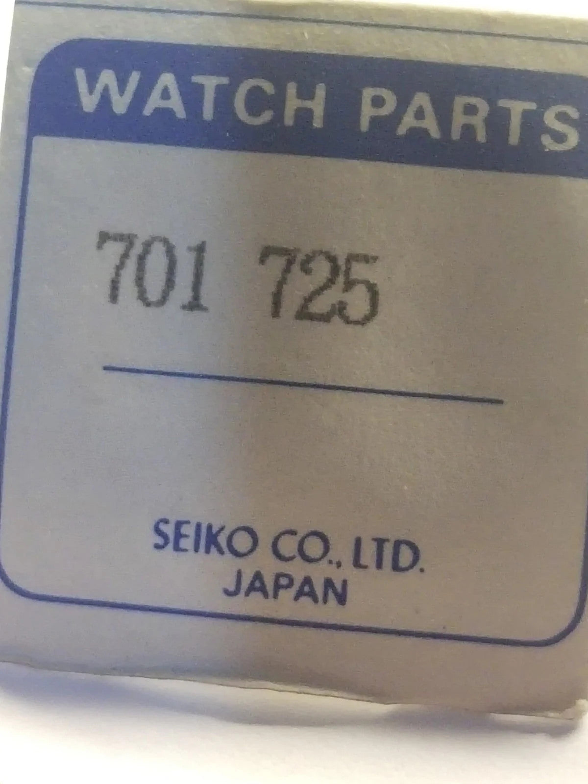 NOS Seiko parts 701 725