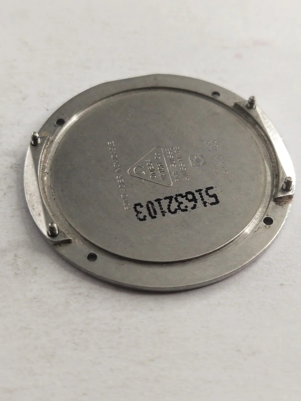 Original back cover Omega Art Collection Limited Edition /196 0 430/596 0 430/us