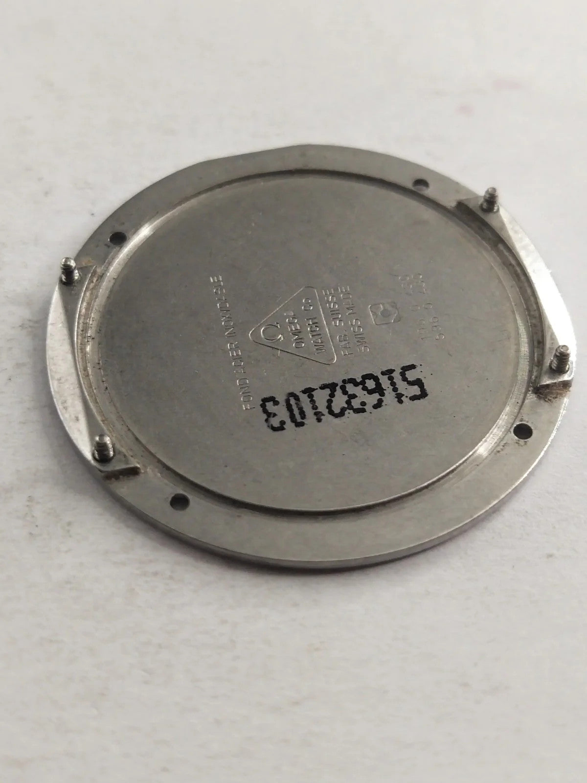 Original back cover Omega Art Collection Limited Edition /196 0 430/596 0 430/us