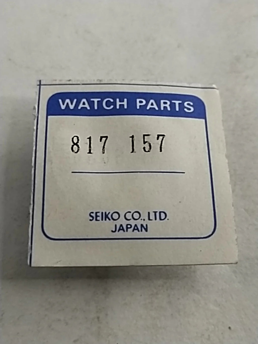 NOS Seiko Parts 817 157