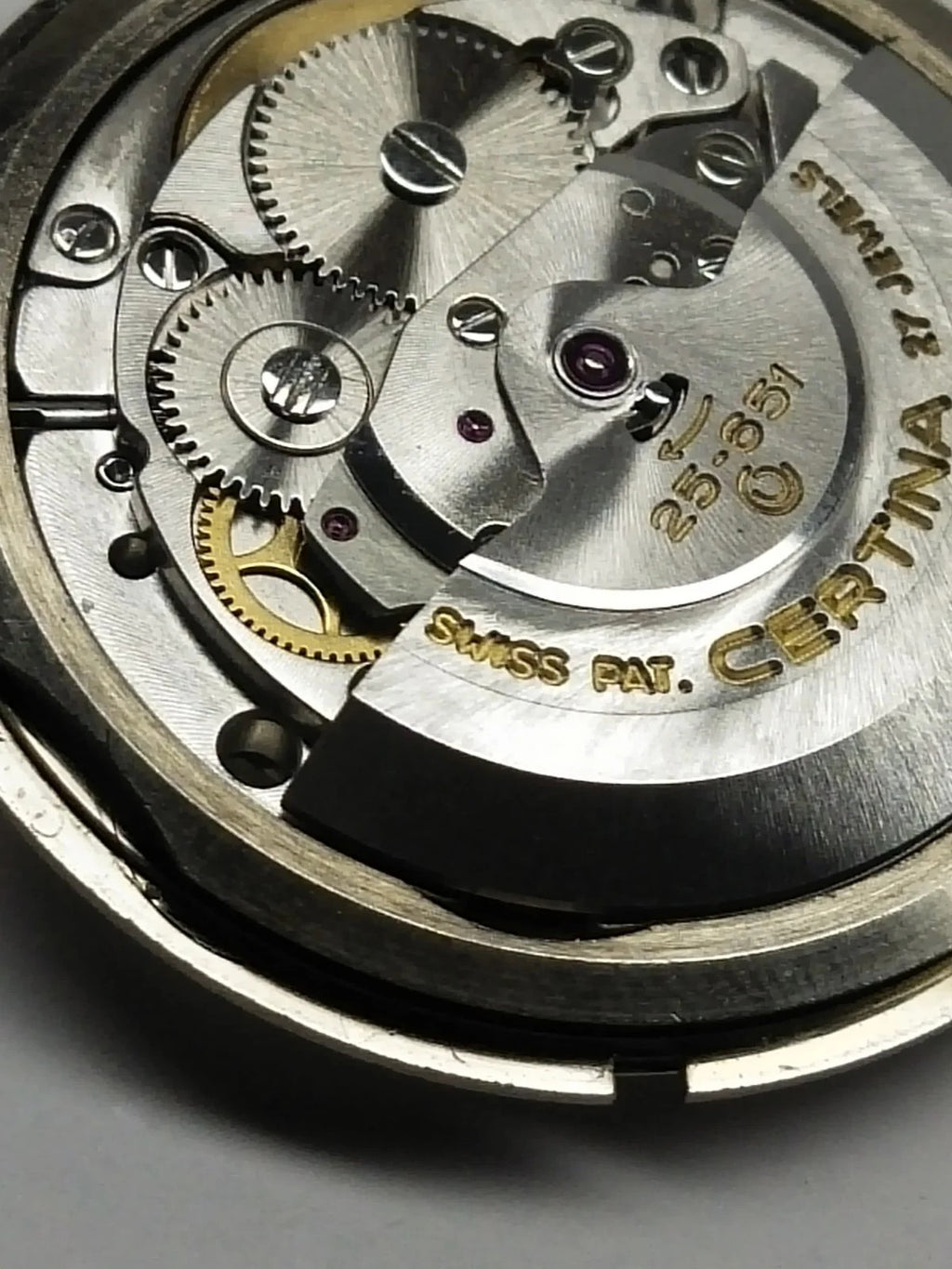 Certina 25-651 Movement with Dial, Hands and Crown / Good working condition/Use