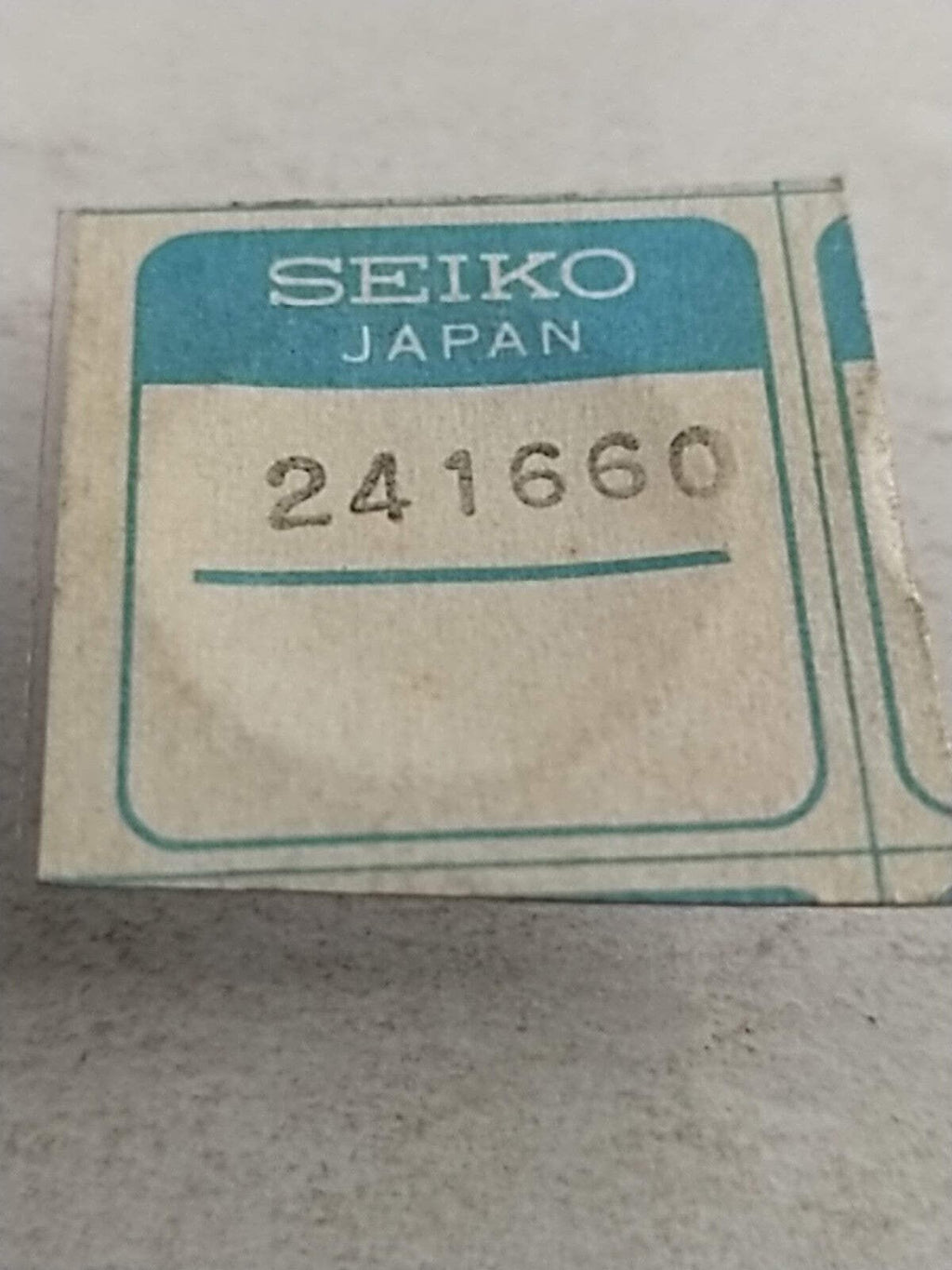NOS Seiko Parts 241 660