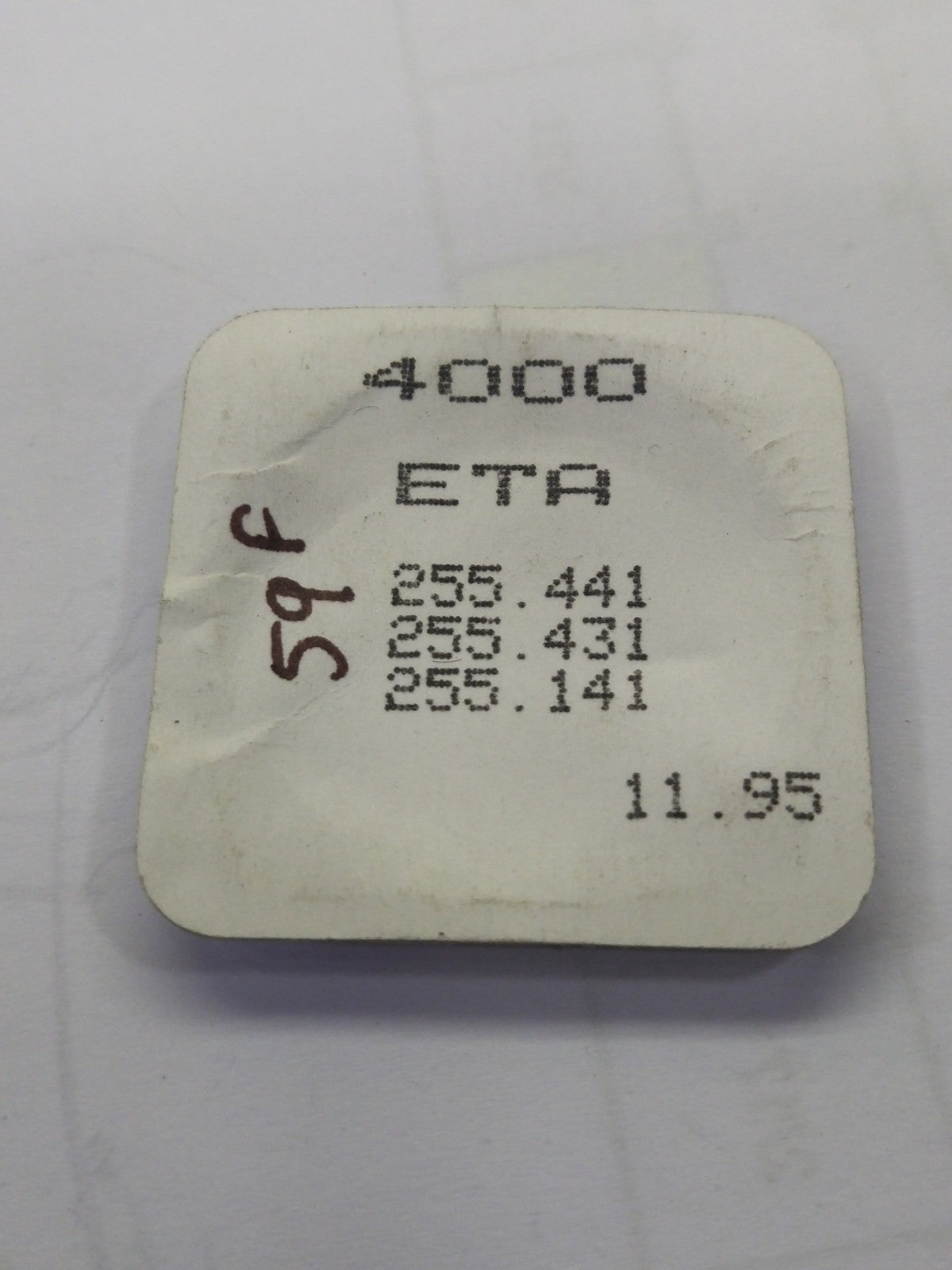 ETA 255 441 Circuit  / 2 hands / 