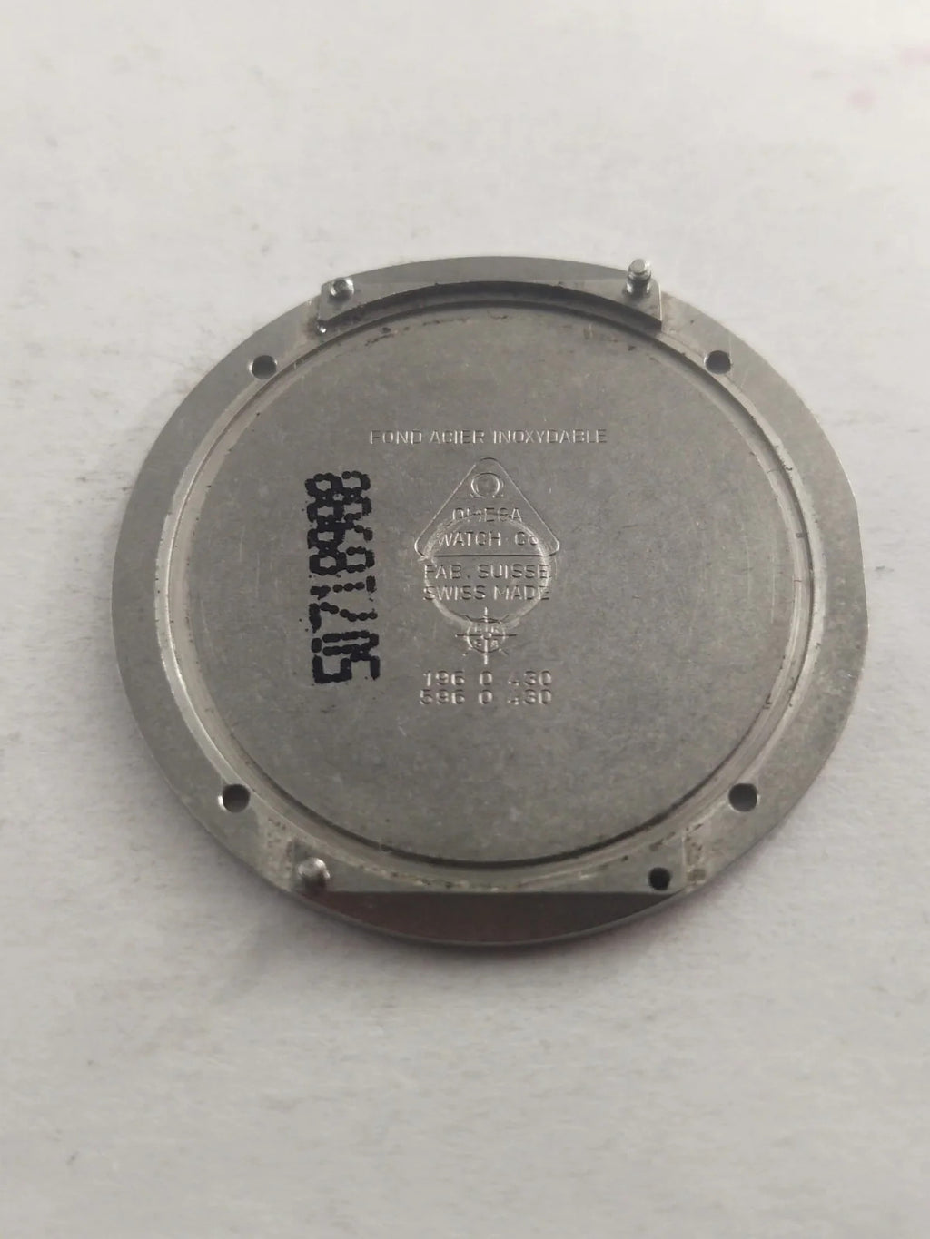 Original back cover Omega Art Collection Limited Edition /196 0 430/596 0 430/us