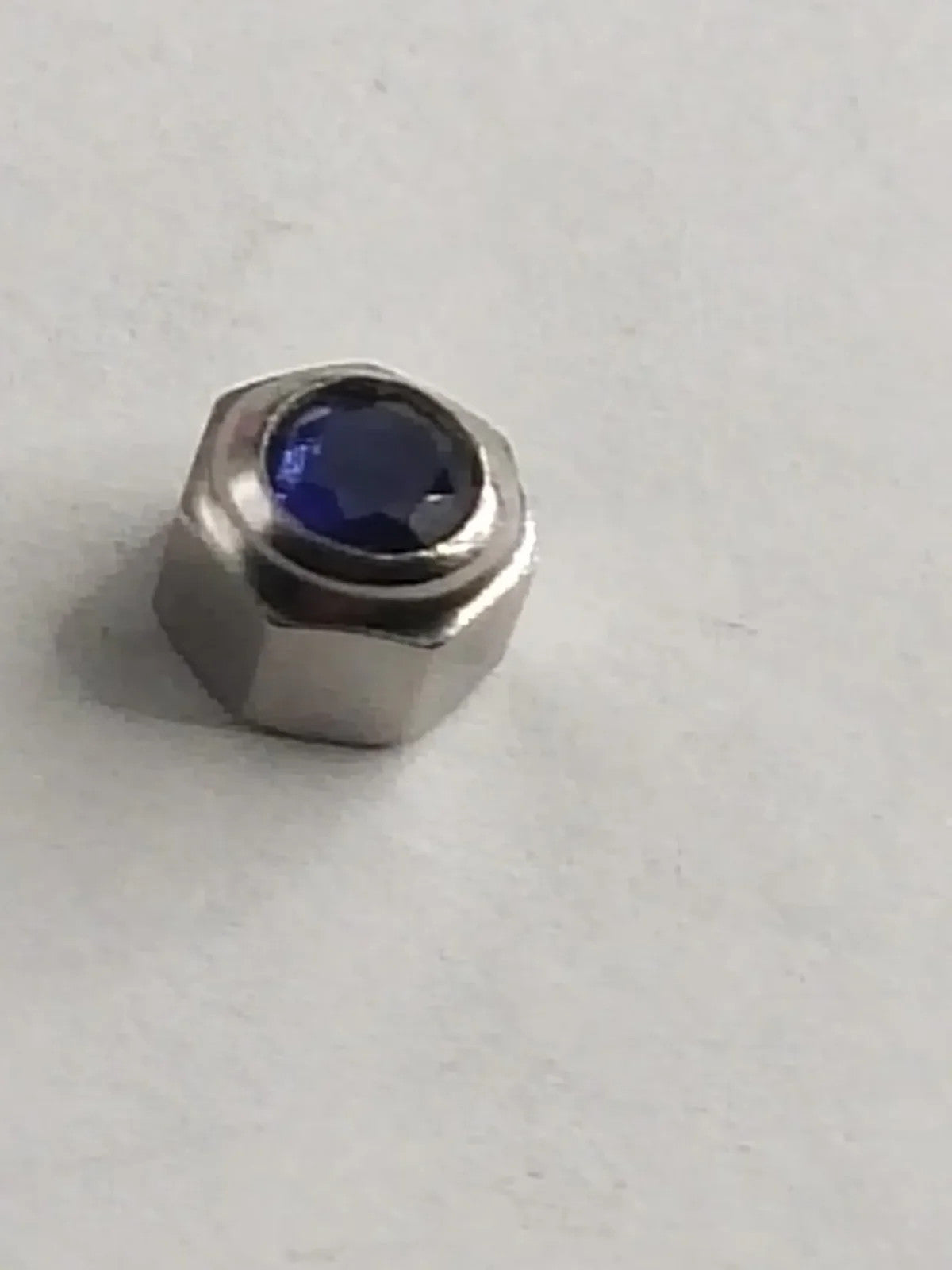 Original Cartier Santos Stainles Steel Crown/4.7 / dark blue stone/Used .....1ps