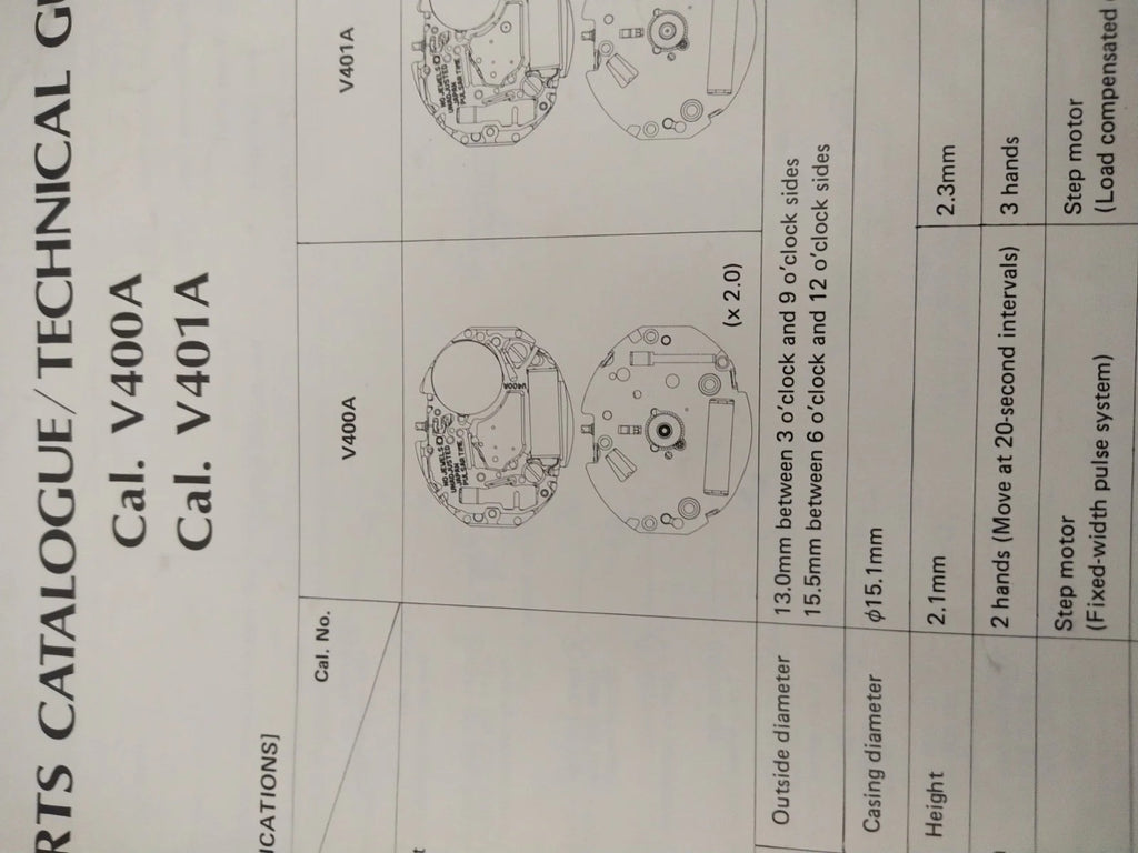 NOS Circuit Plock Seiko Cal /V400A/V401A/ Part . 4000 420