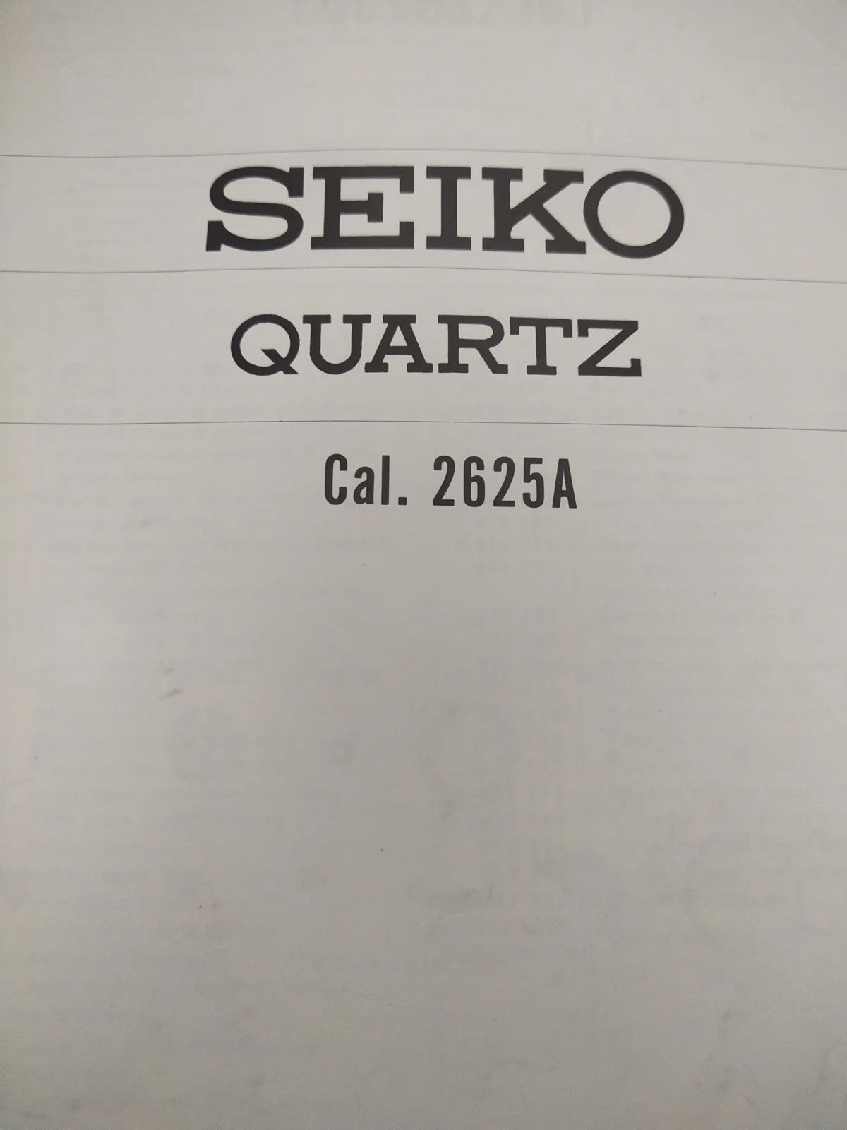 NOS Circuit Plock Seiko Cal / 2625A /Part . 4001 270