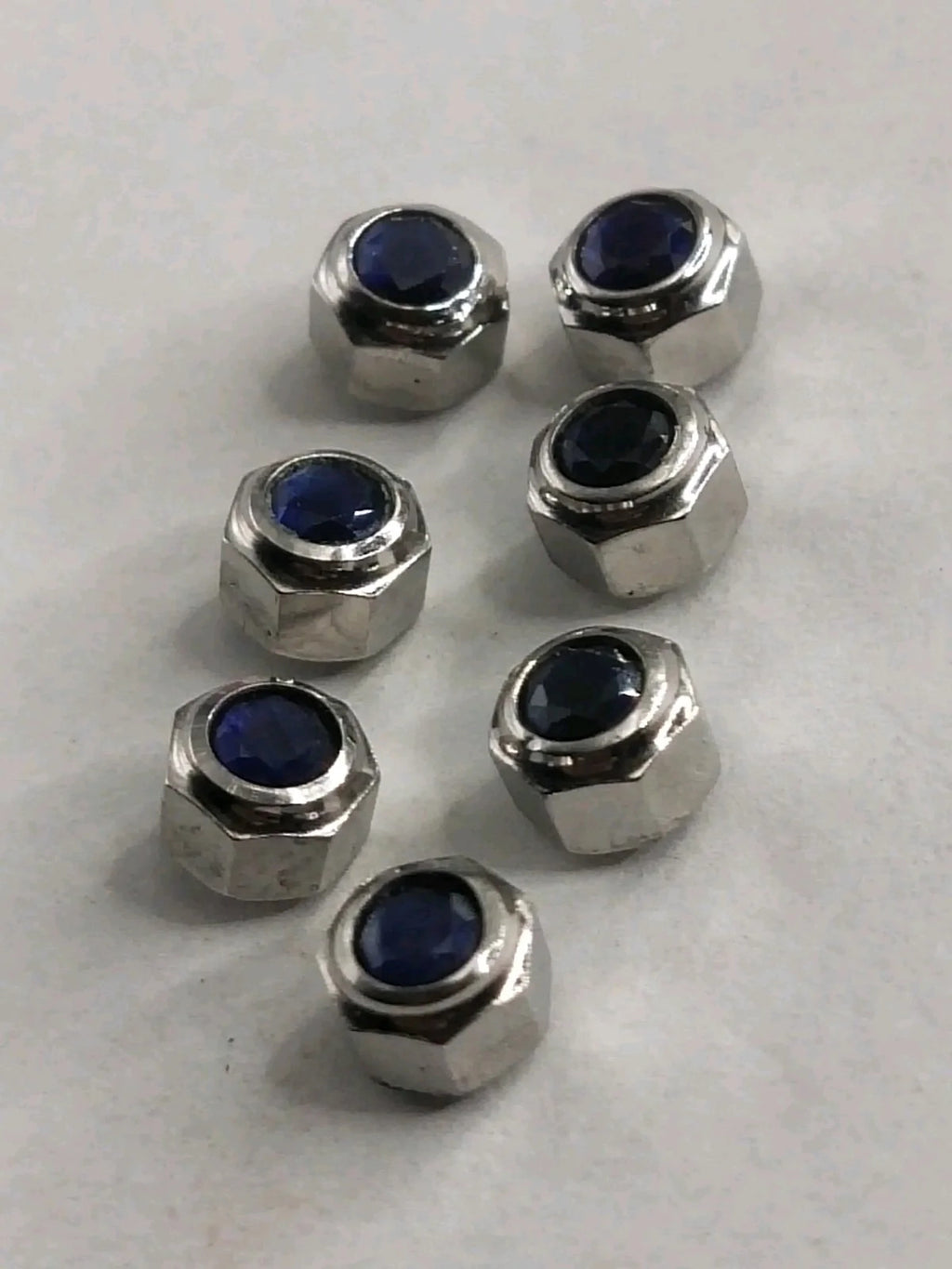 Original Cartier Santos Stainles Steel Crown/4.7 / dark blue stone/Used .....1ps