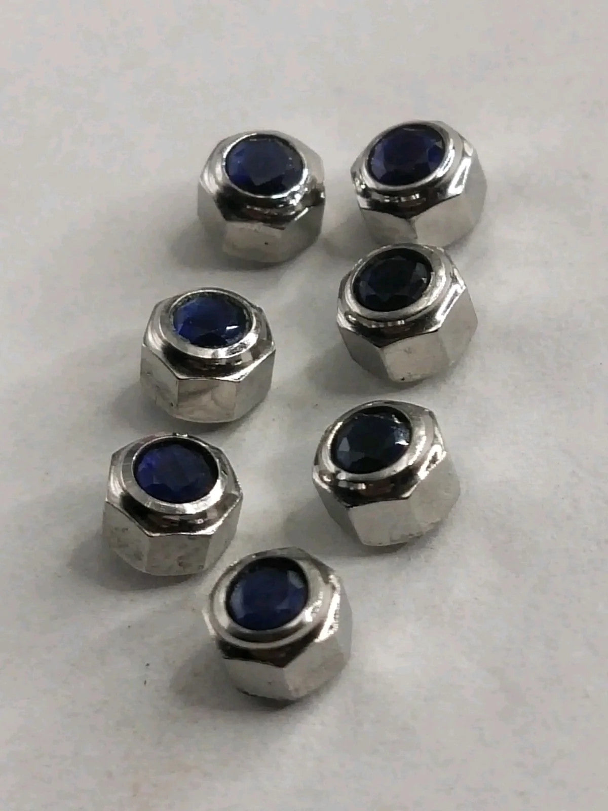 Original Cartier Santos Stainles Steel Crown/4.7 / dark blue stone/Used .....1ps