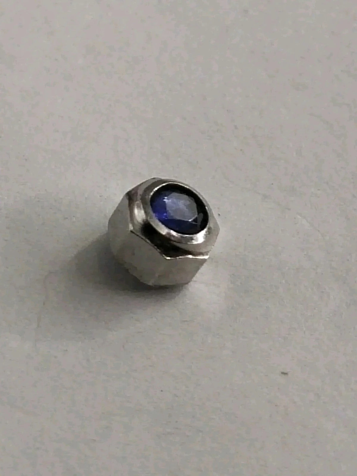 Original Cartier Santos Stainles Steel Crown/4.7 / dark blue stone/Used .....1ps