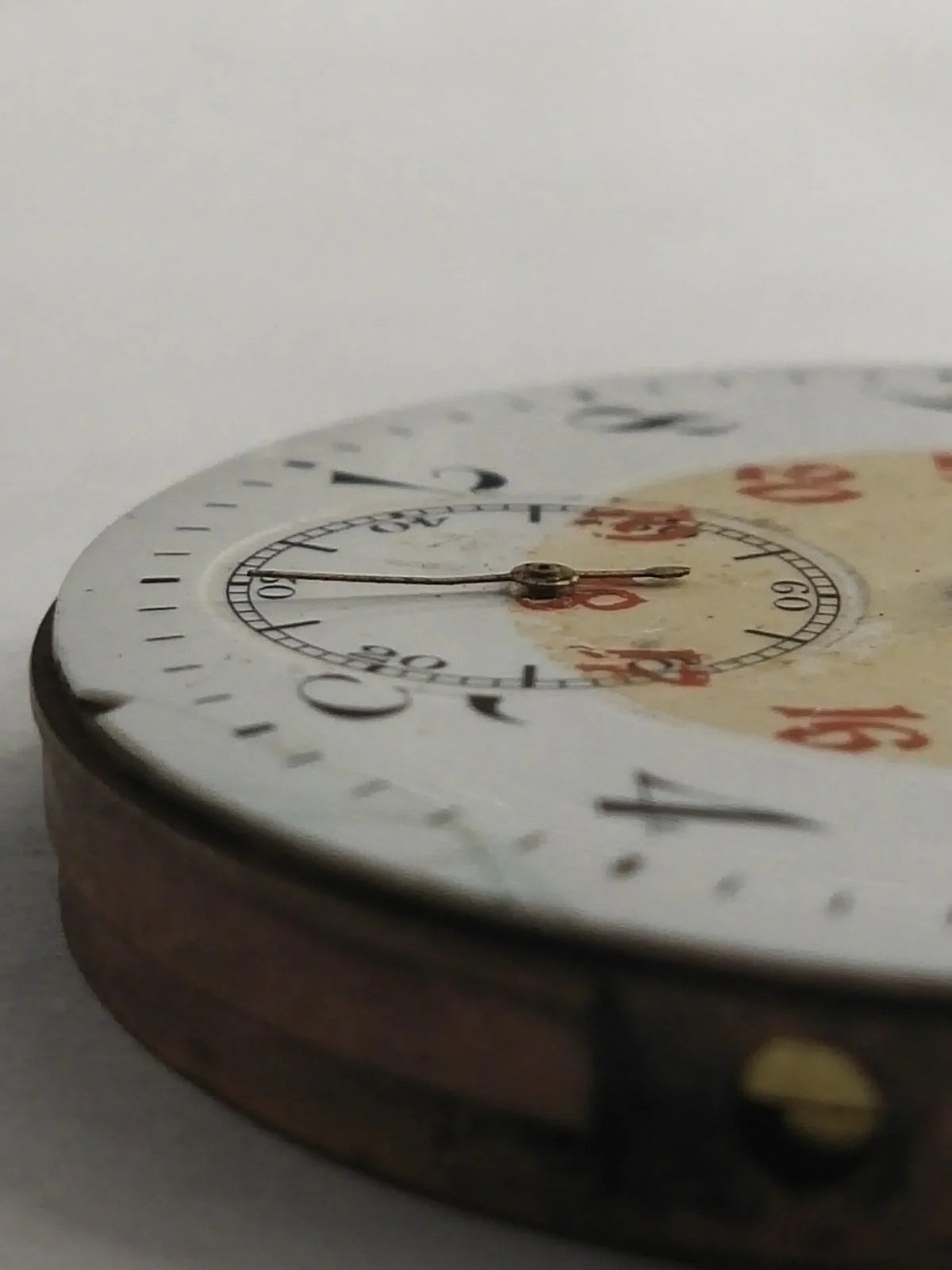 Pocket watch movement without steam...works perfectly