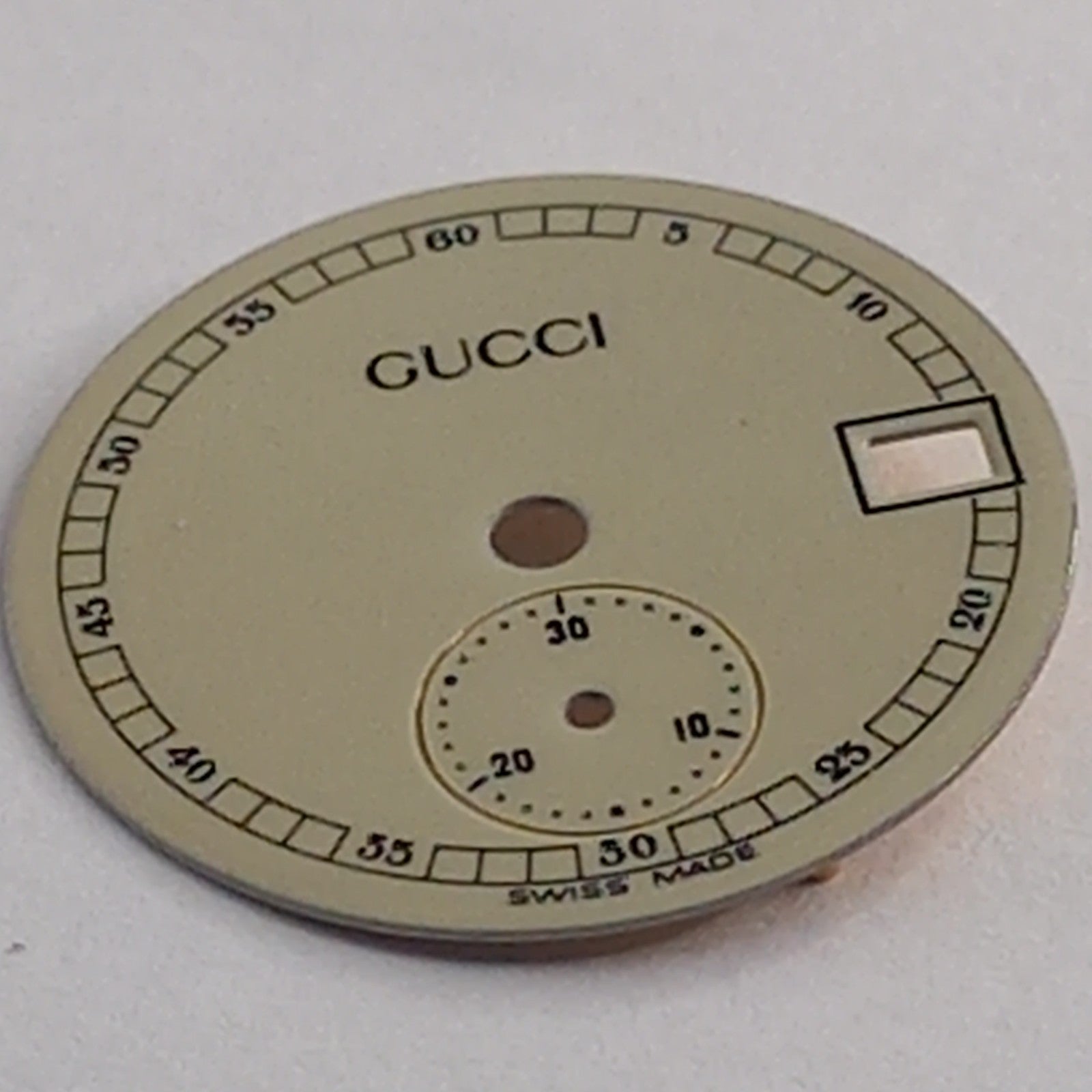 GUCCI Original /  Dail / Part No. 051.165/ Color  Creamy