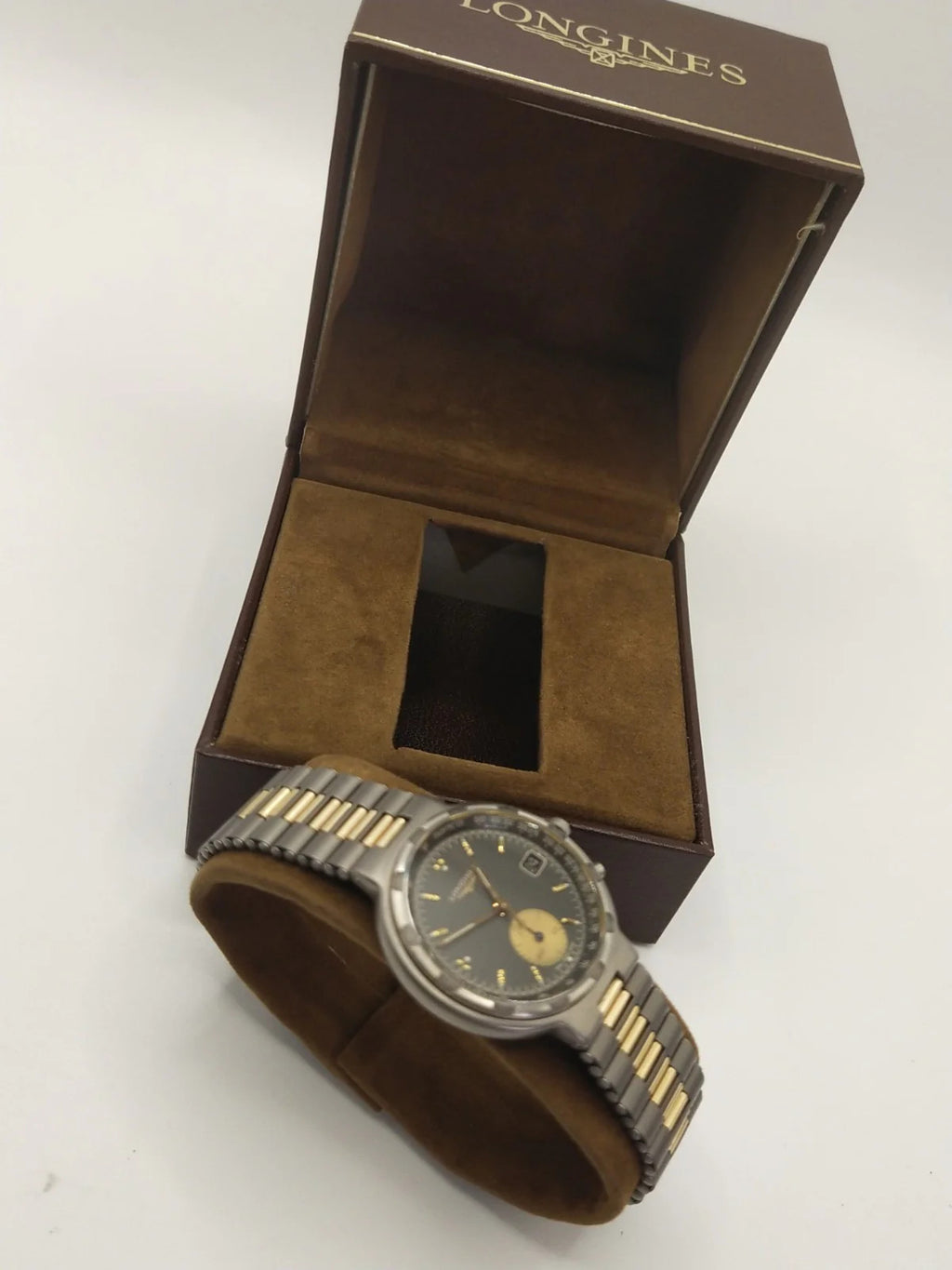 RAR new LONGINES CONQUEST MODELE DEPOSE GENTS One-push chronograph