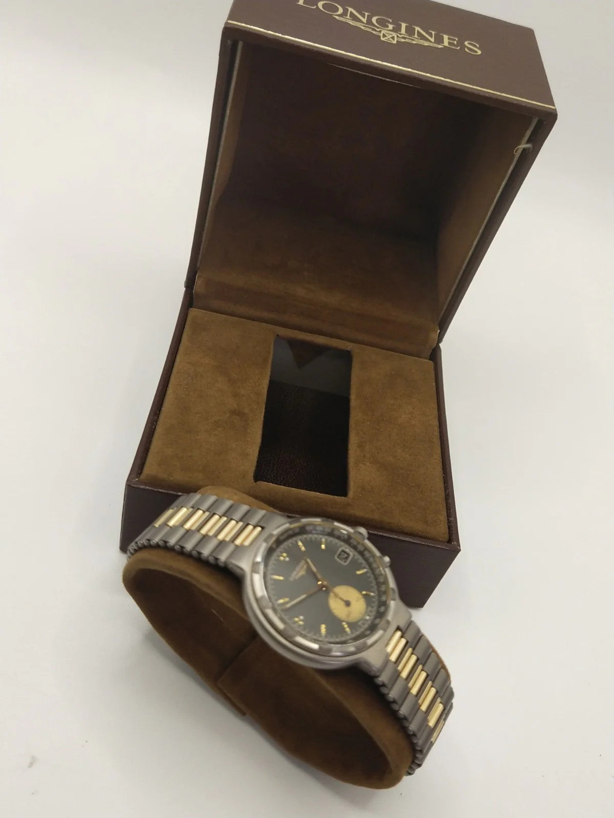 RAR new LONGINES CONQUEST MODELE DEPOSE GENTS One-push chronograph