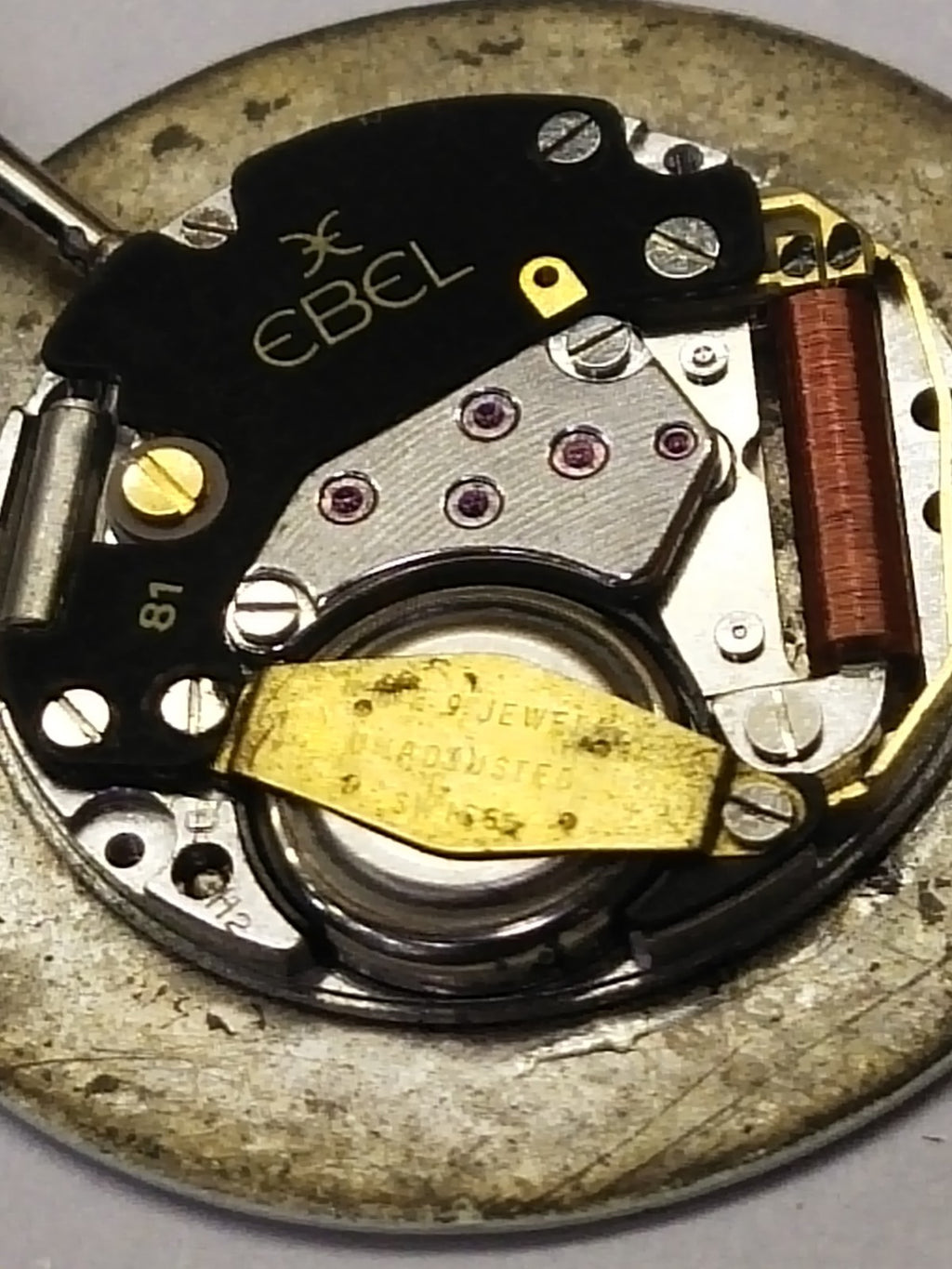 Carter/ EBEL /Movement 81 with dial with hands with  crown ... used / Full work 