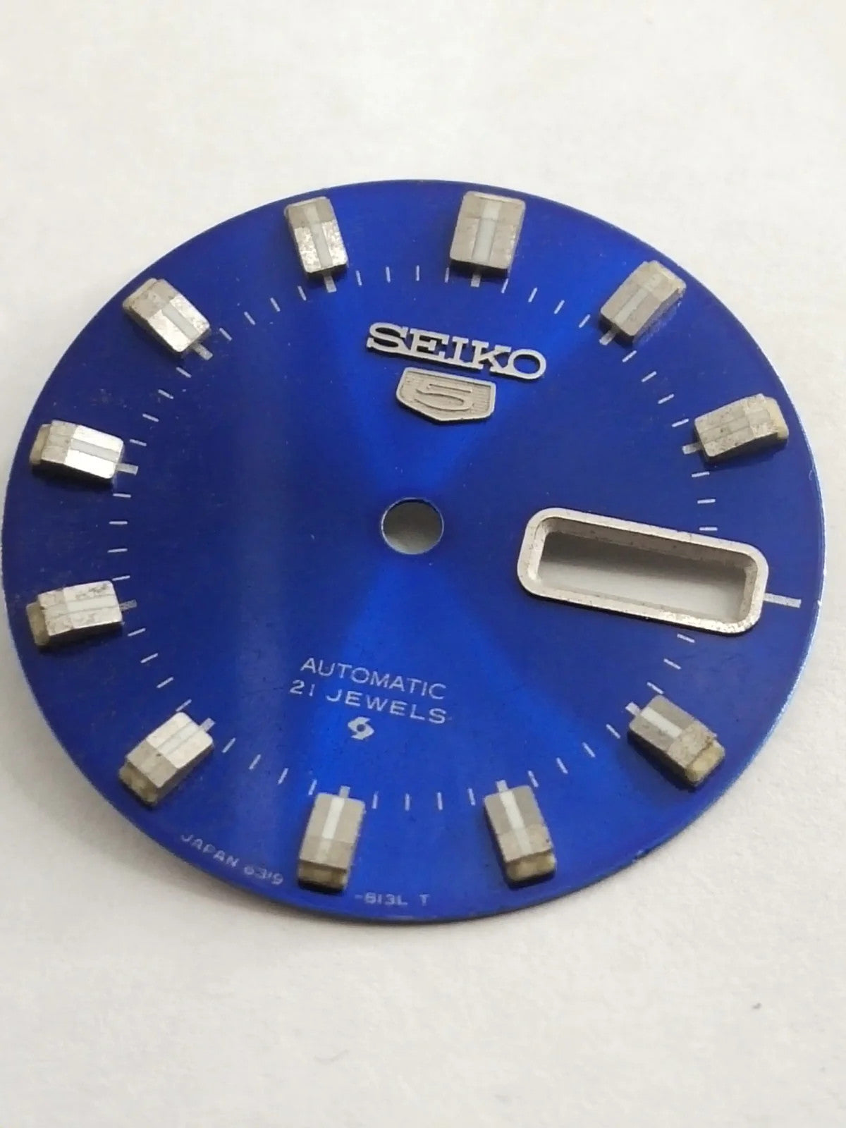 Original Seiko 5 Dial 6319-813LT light blue / used