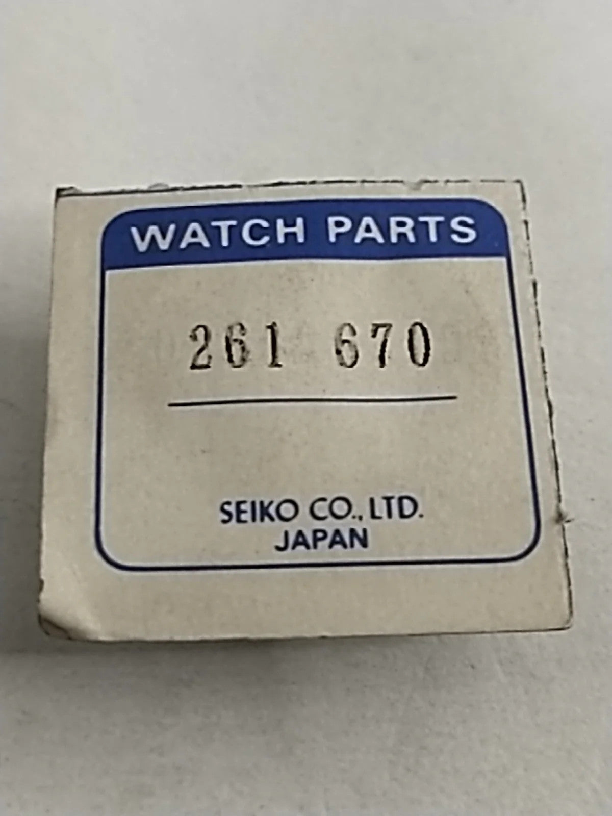 NOS Seiko Parts 261 670