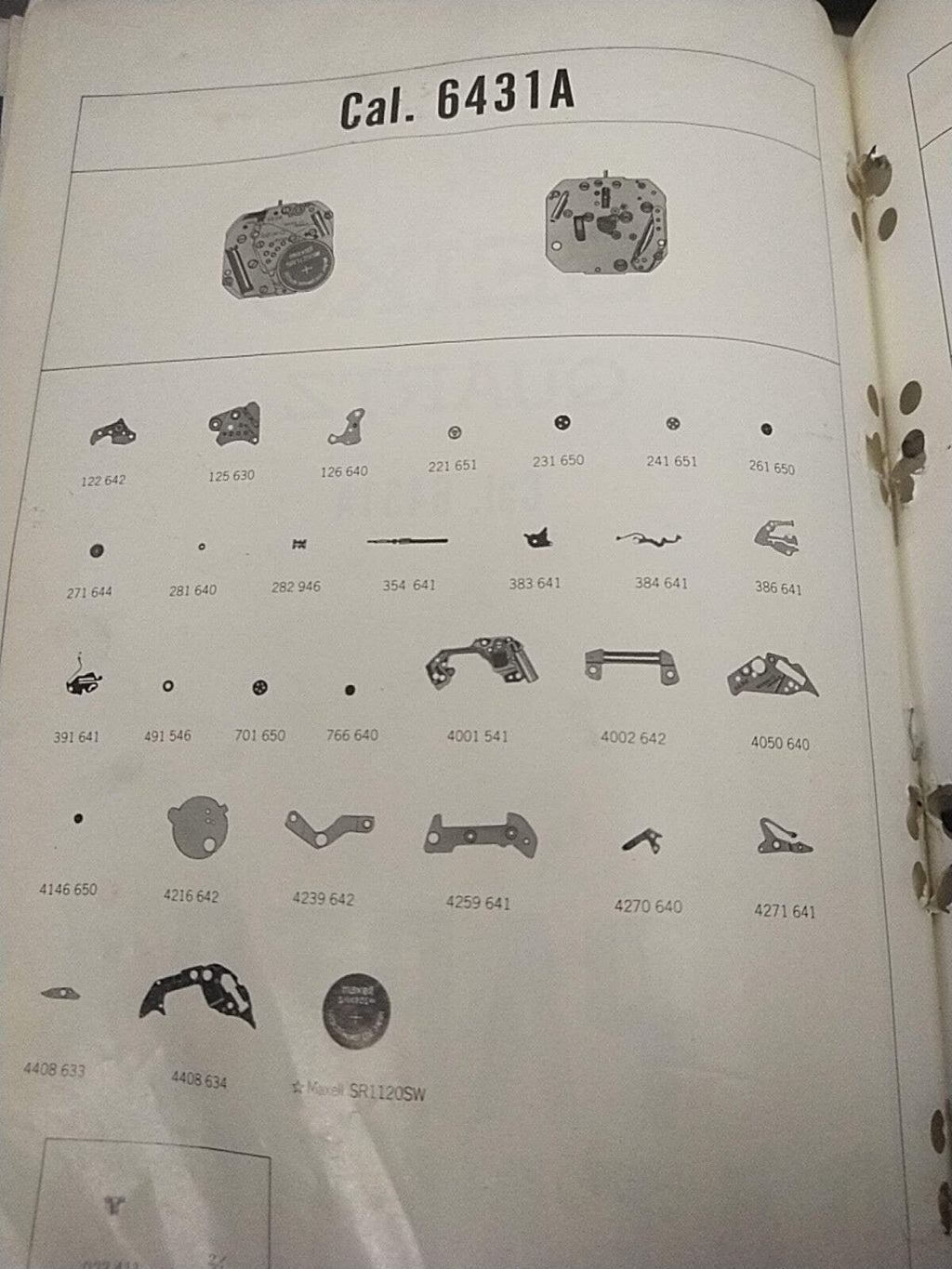 NOS Seiko Circuit Cal.6430A/31A/32A/33A/39A/ last one