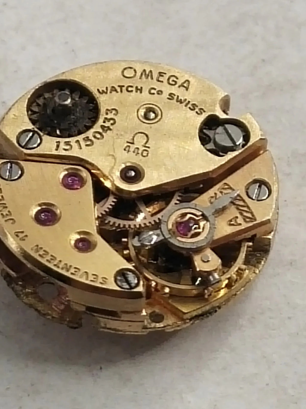 Omega 404 movement for spare parts / used / read description good