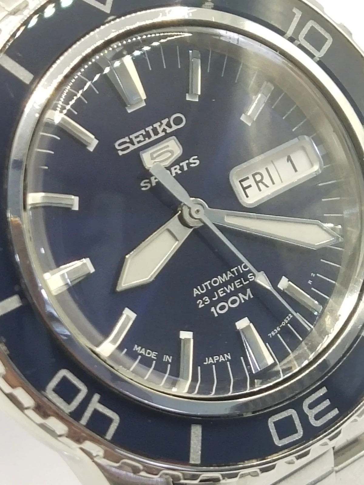 SEIKO 5 SPROTS7S36-04NO 23J 100MAT Men's From JAPAN X486 JDM / dark blu /