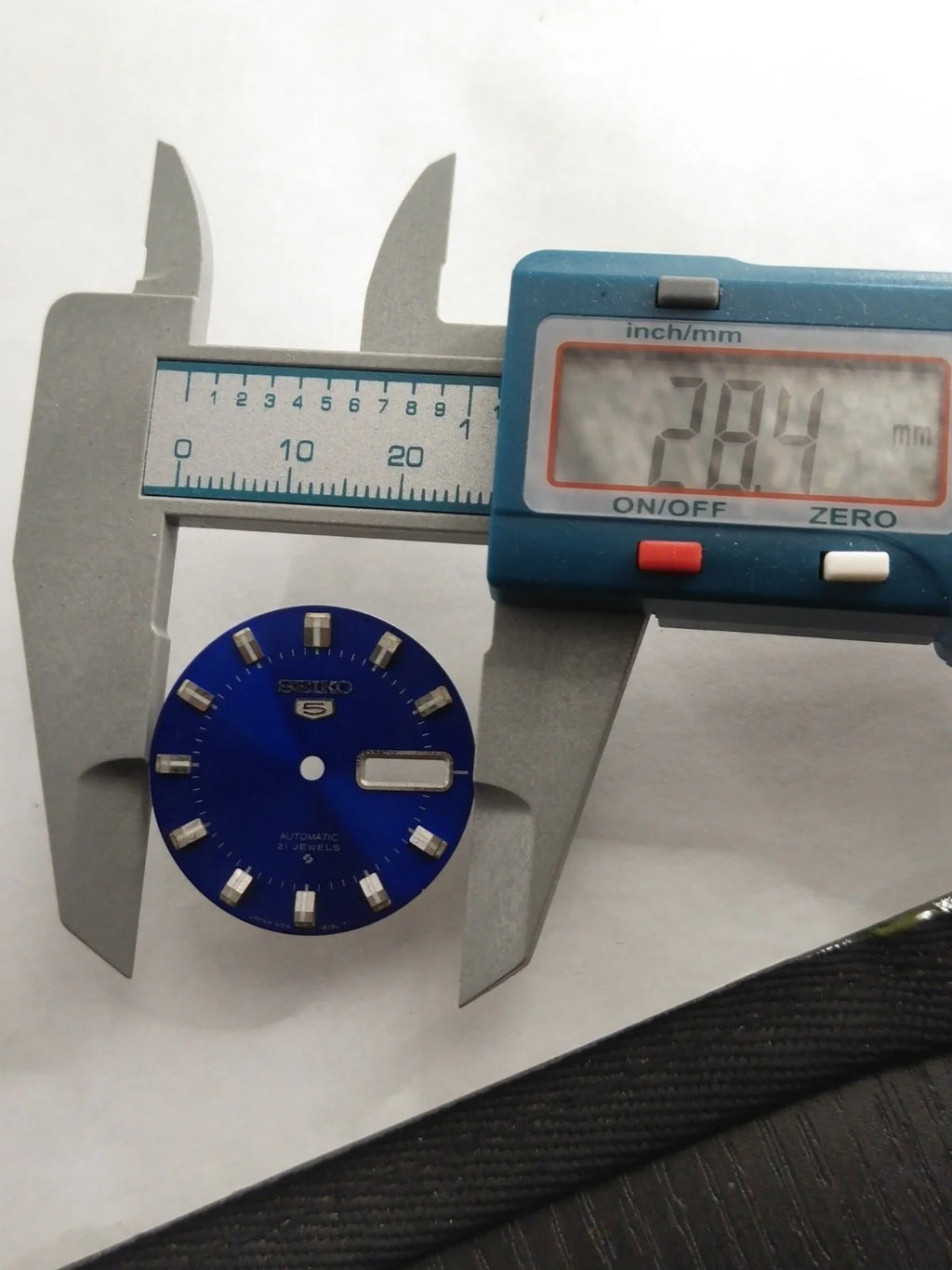 Original Seiko 5 Dial 6319-813LT light blue / used