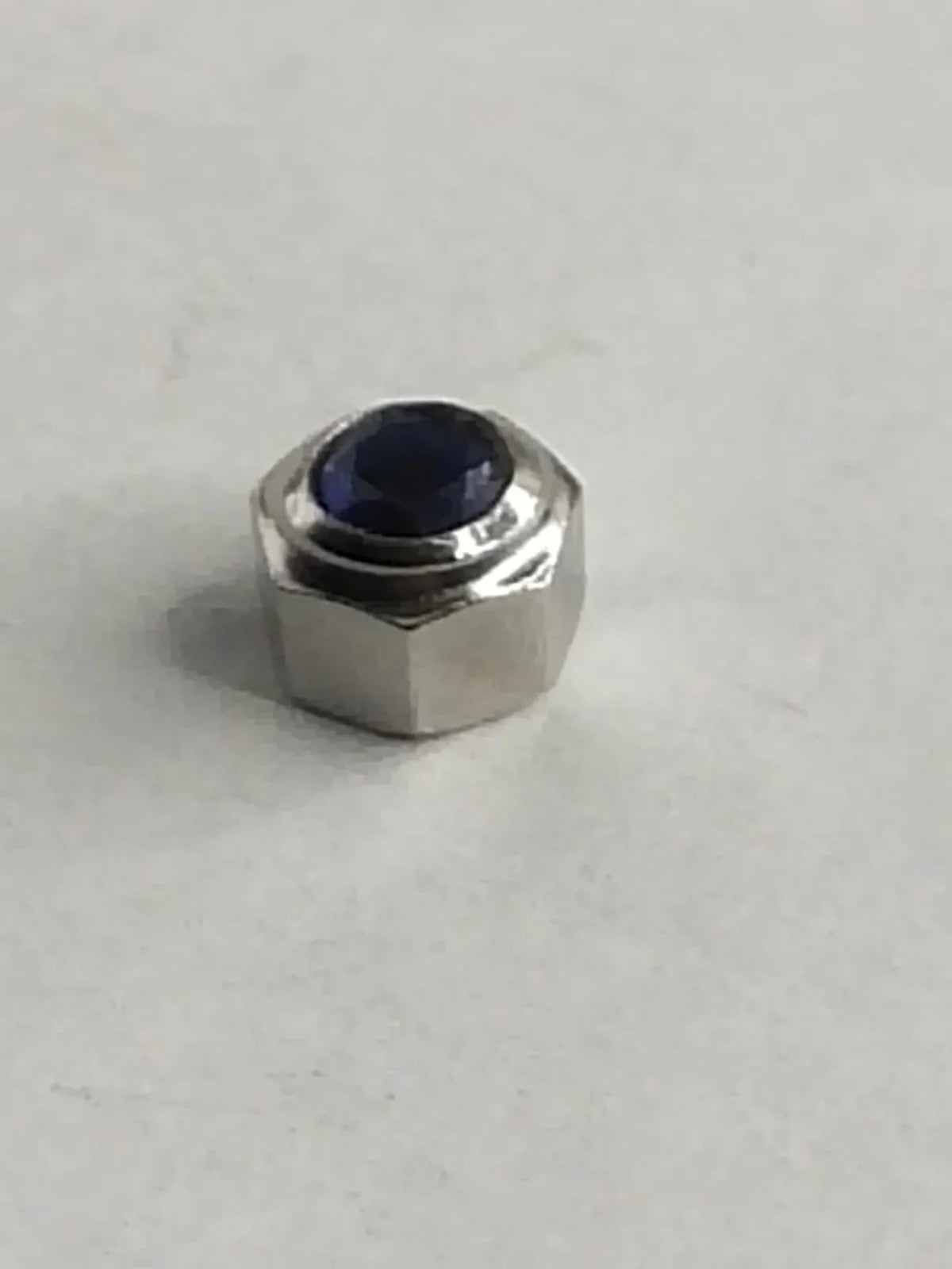 Original Cartier Santos Stainles Steel Crown/4.7 / dark blue stone/Used .....1ps