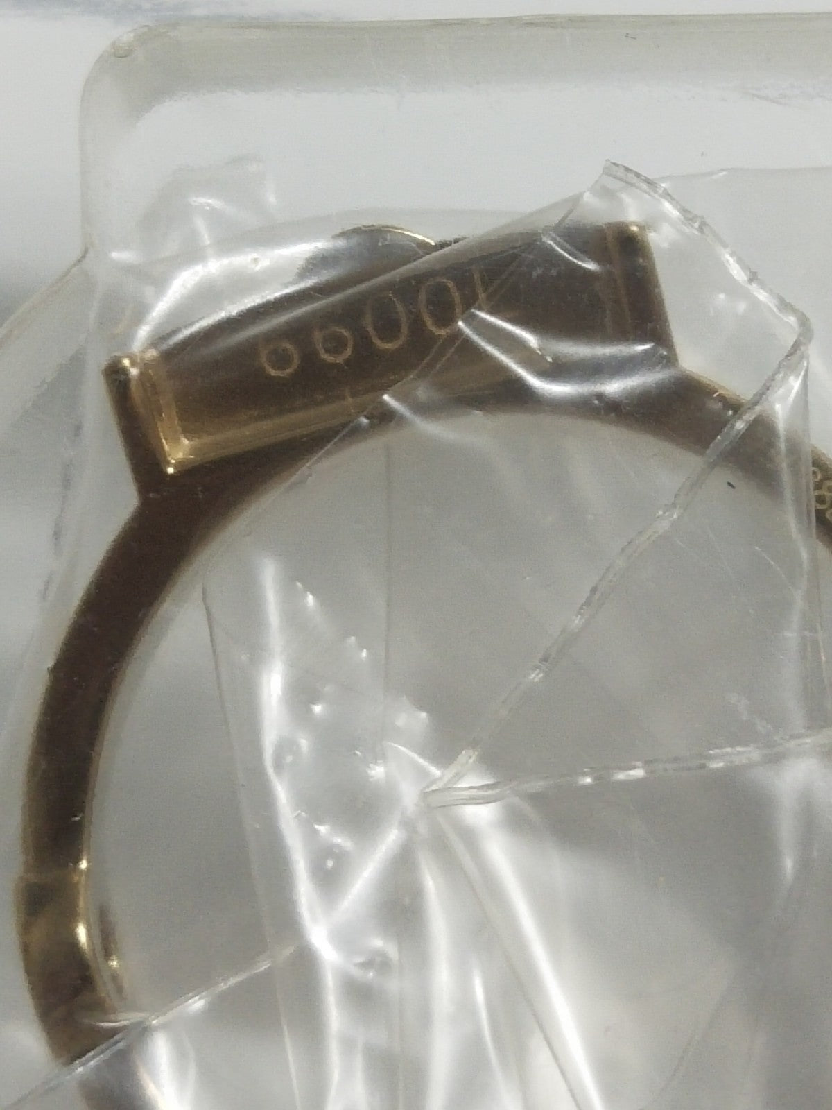 GUCCI Original / Complete Case/Without Crystal/Part No. 6600L/ Gold color 