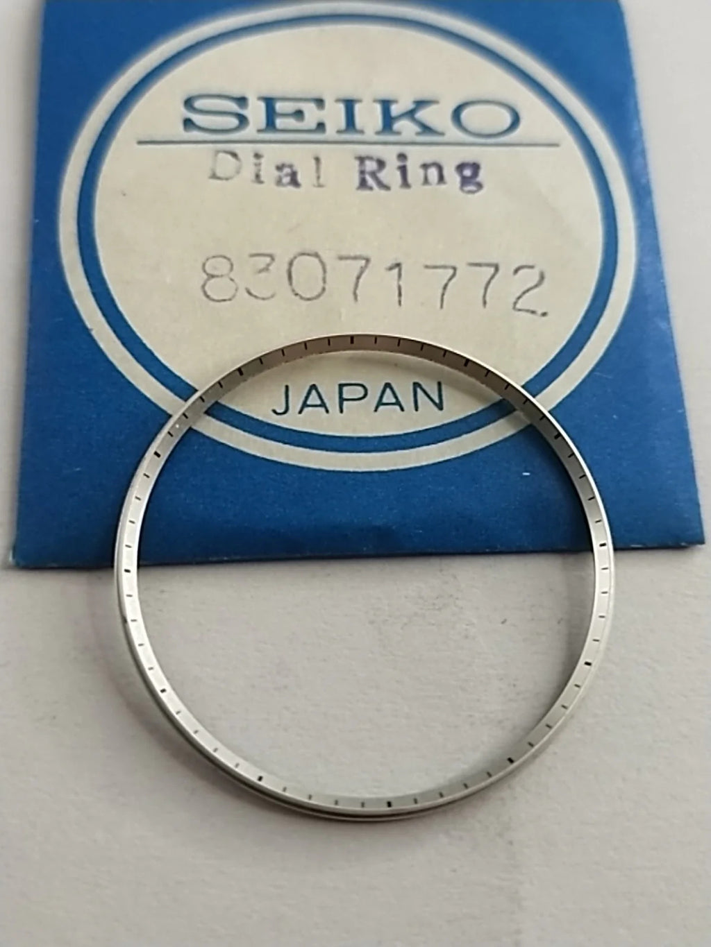 NOS Seiko Dial Ring silver color Part . 83071772