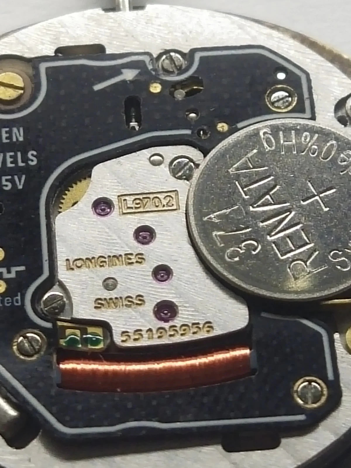 Longines L970.2 Used movement with dials and hands...completely working