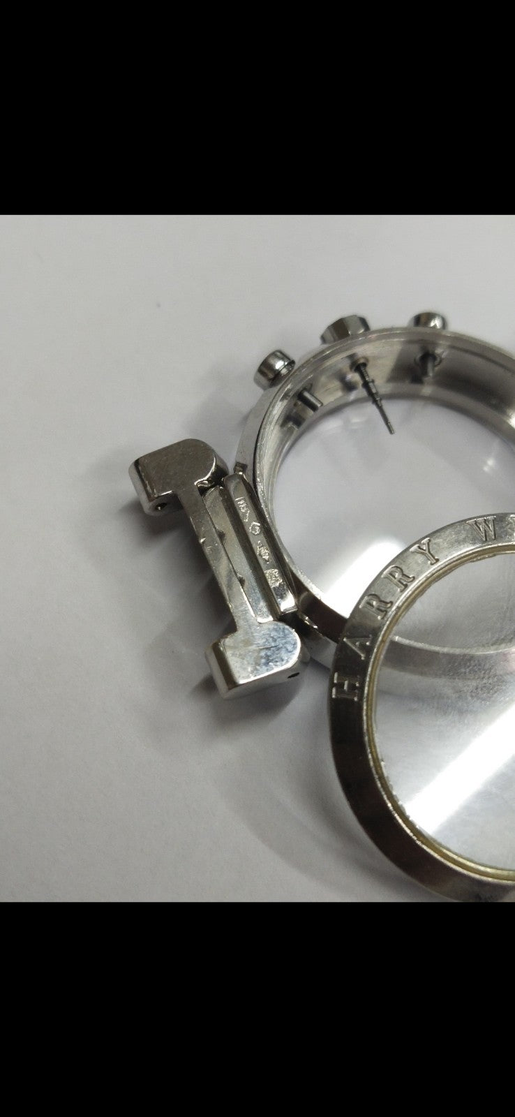  Harry Winston /Complete  Case platinum 950 with Diamonds / Used 