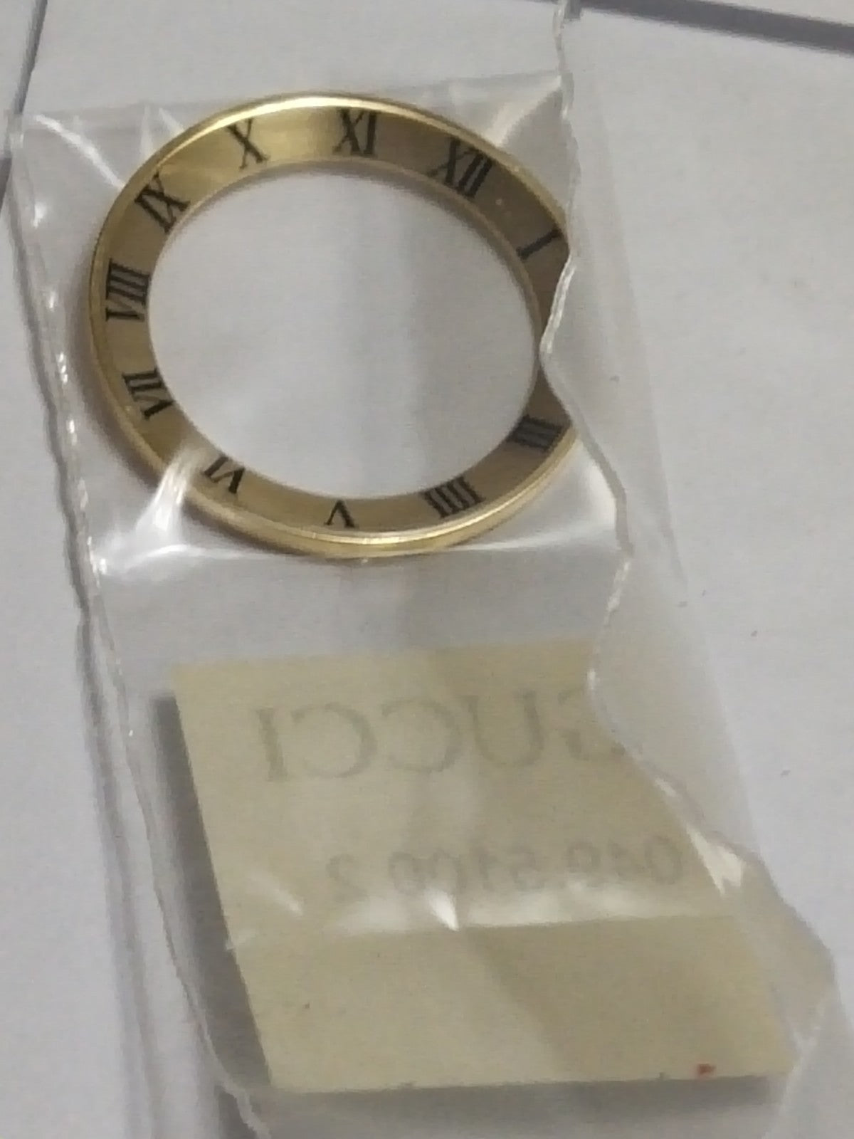 GUCCI Original / Insert Bezel/ Part No. 049.5100.2/5100L/ Gold color 
