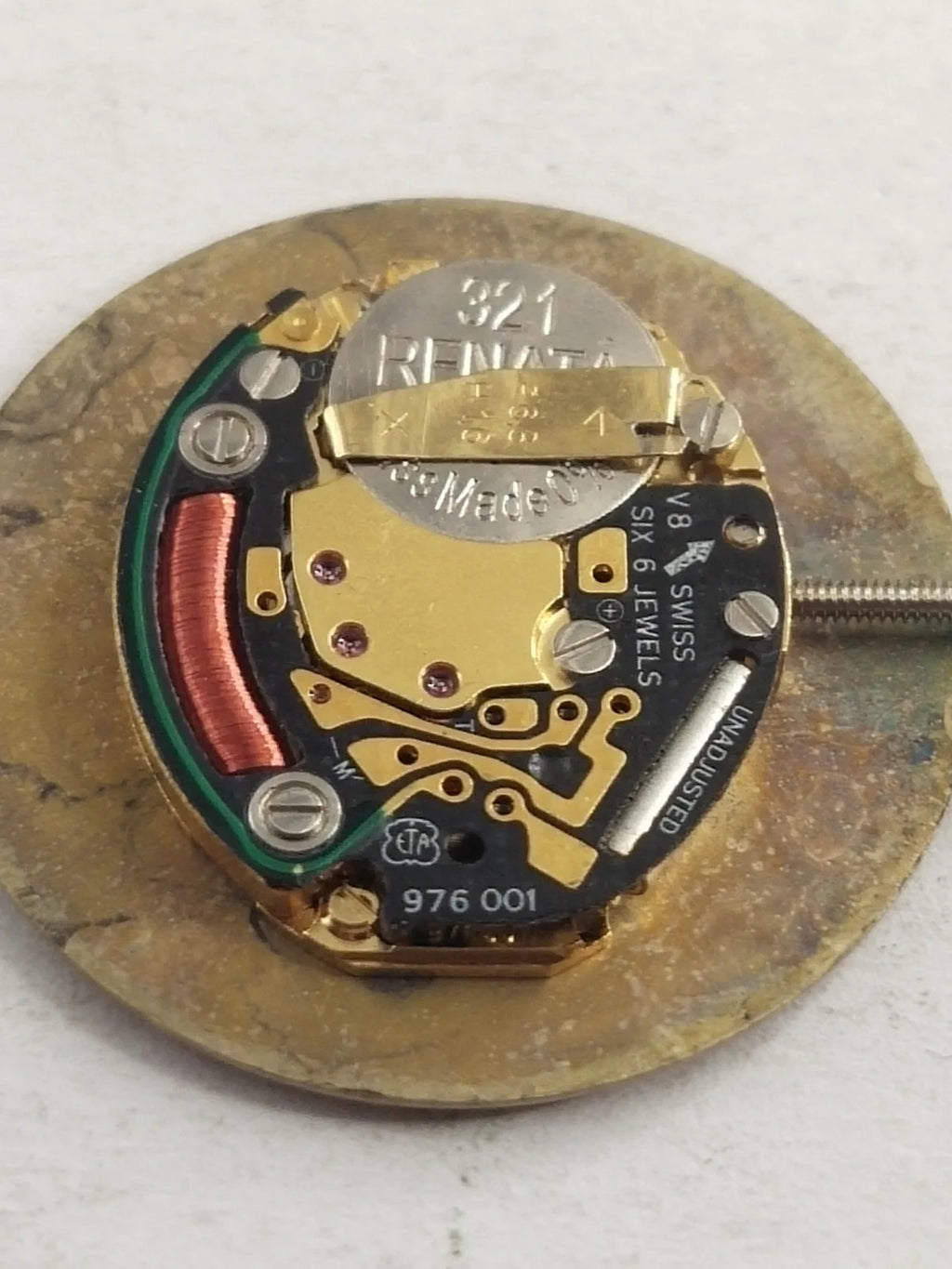 ETA movement with dial and hands /976 001/ Full work /used