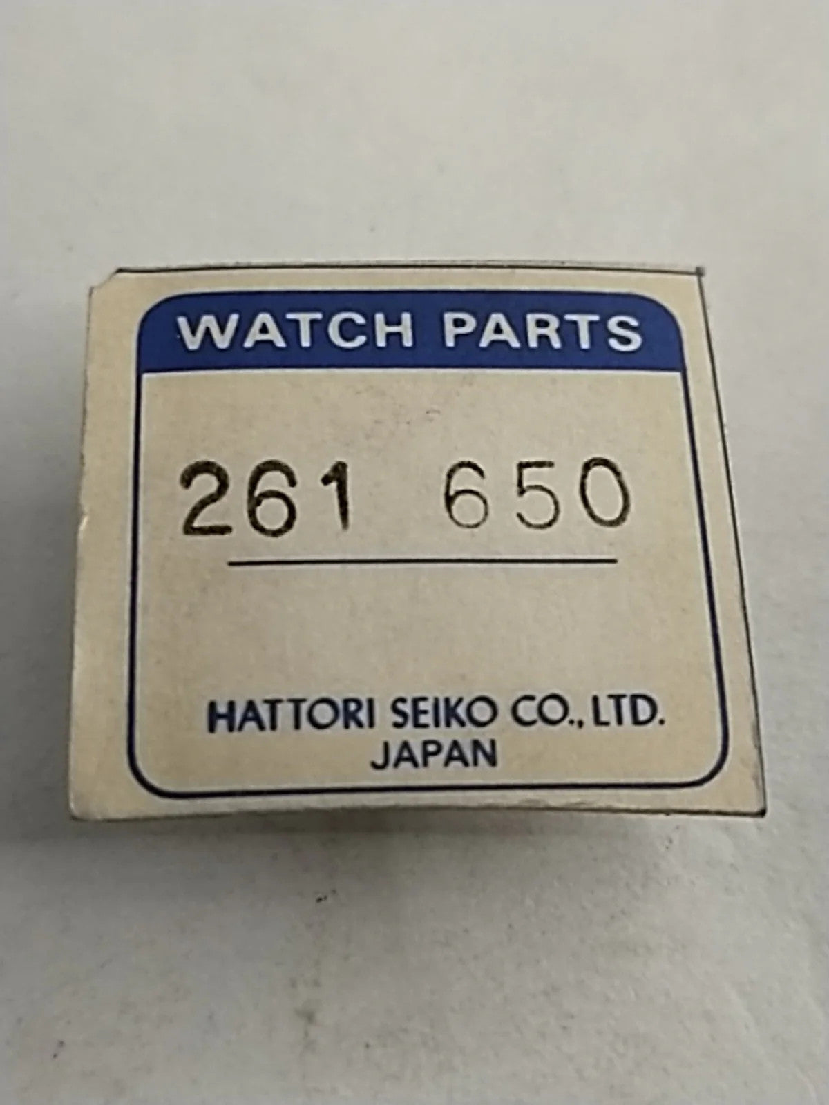 NOS Seiko Parts 261 650