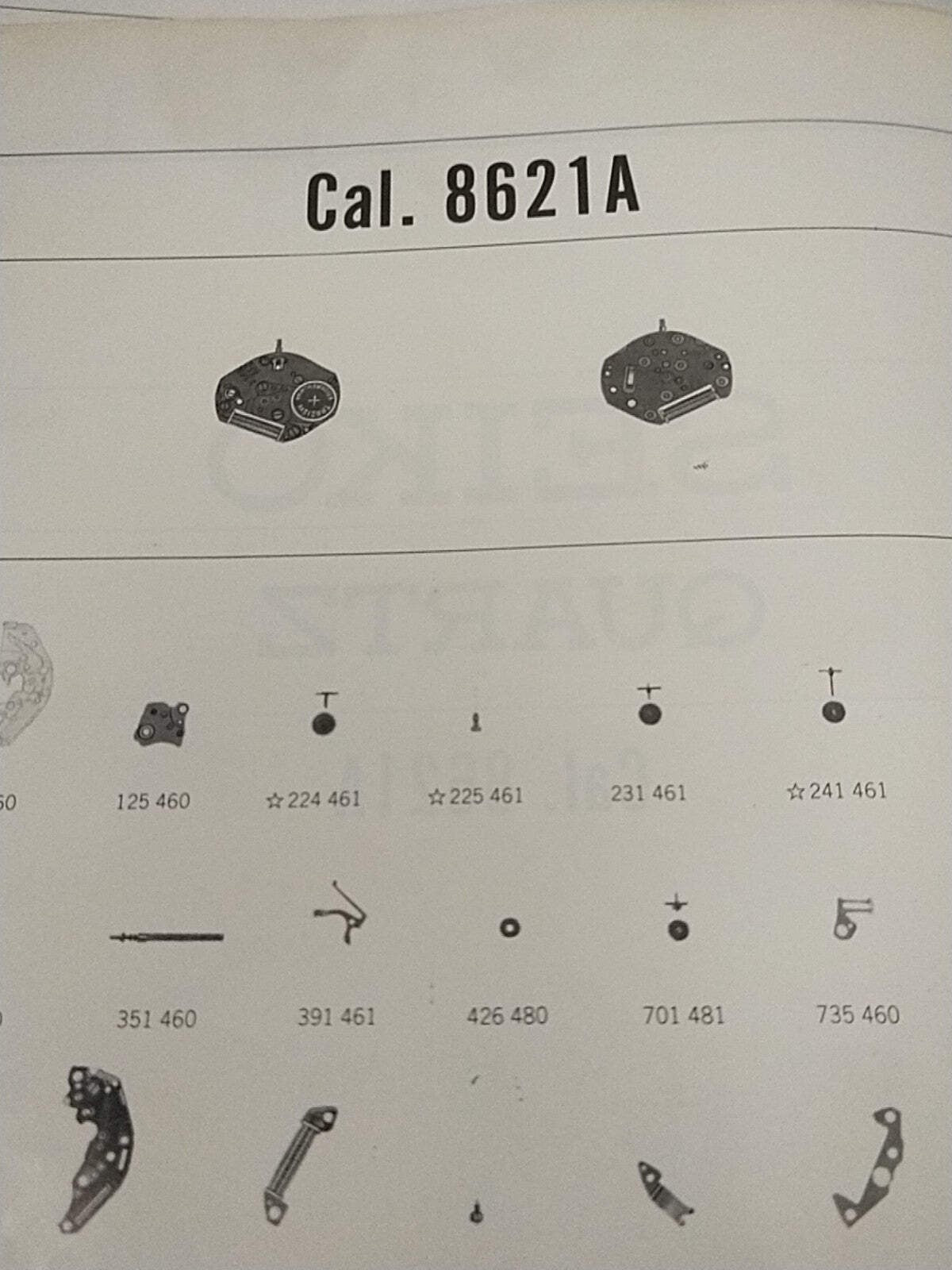 NOS circuit block Seiko Cal / 8621A /Part . 4001 364
