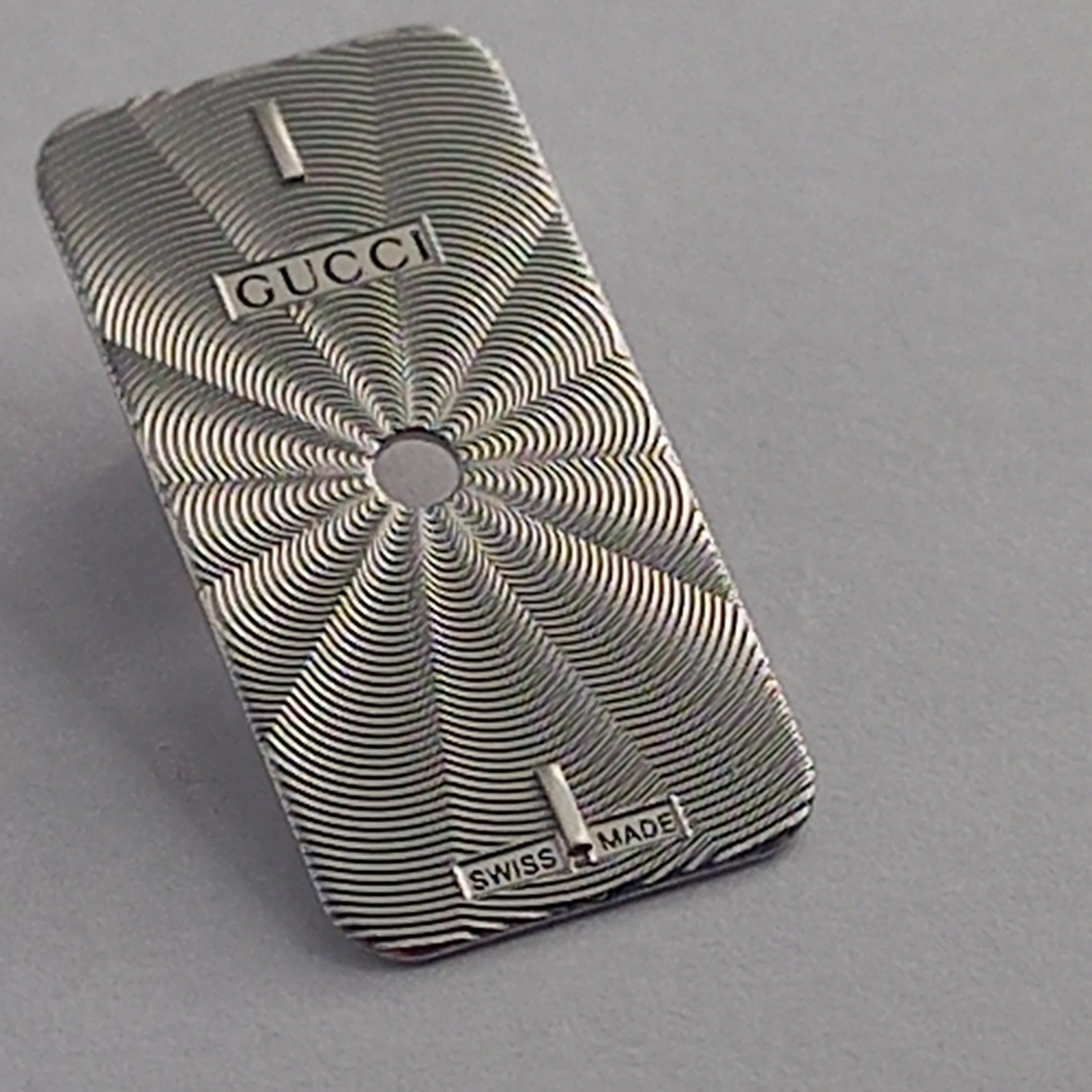 GUCCI Original/Dail CADRAN ACIER GUILLOCHE 3905L /Part. 051.A410.4 C.SILVER