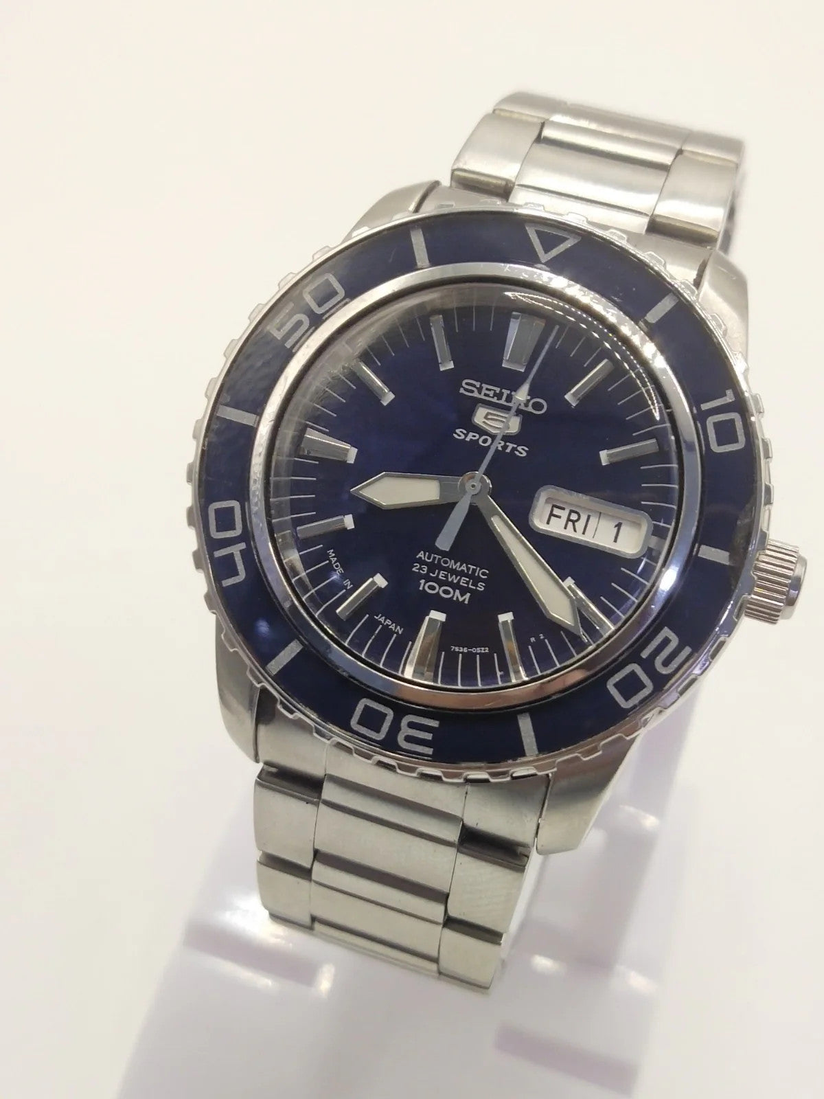 SEIKO 5 SPROTS7S36-04NO 23J 100MAT Men's From JAPAN X486 JDM / dark blu /