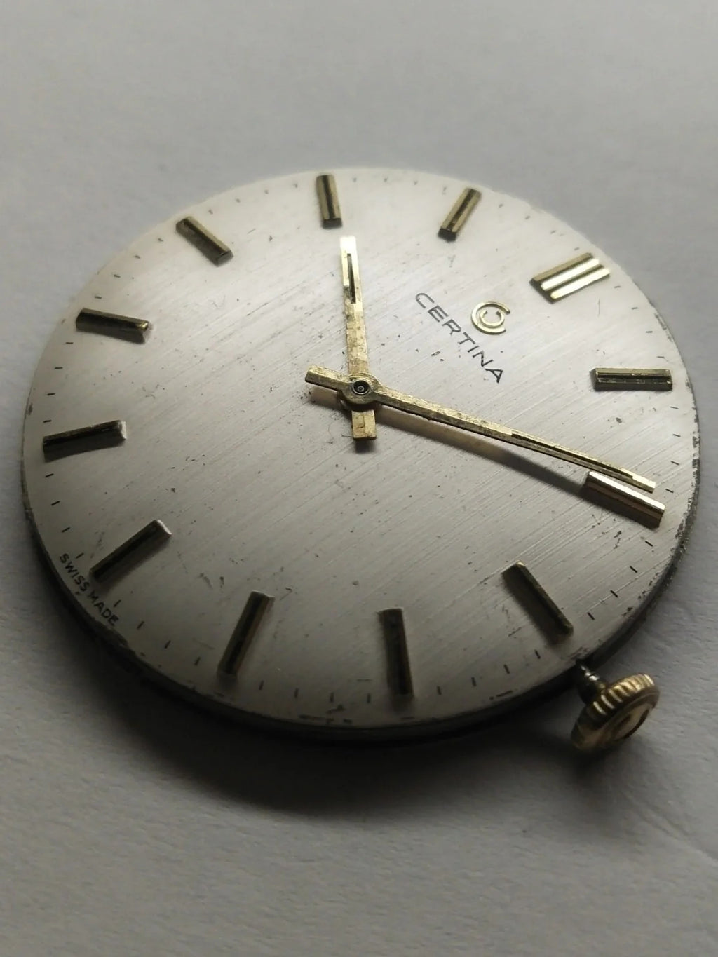 Certina 25-66 Movement with Dial, Hands and Crown / Good working condition/Use