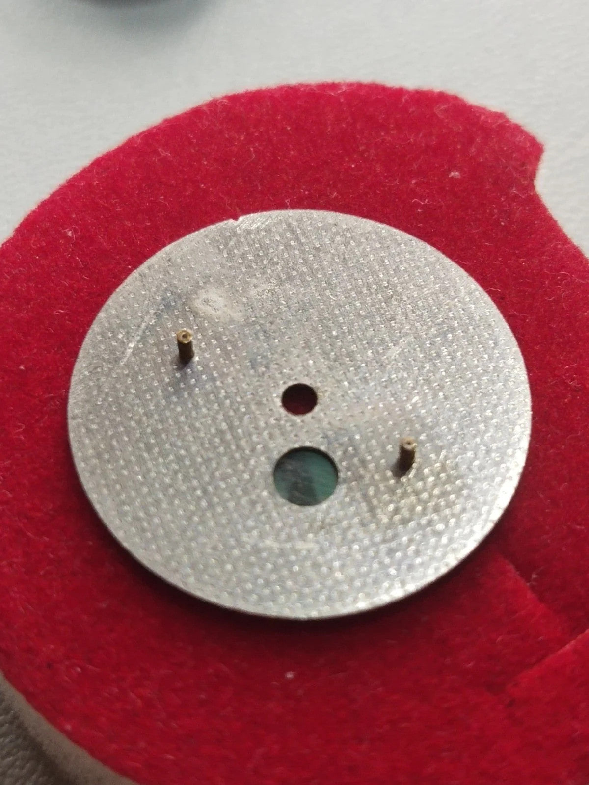Rolex movement Cal 1400 With Malachite Dial /hands/ gold crown/ Full work /used