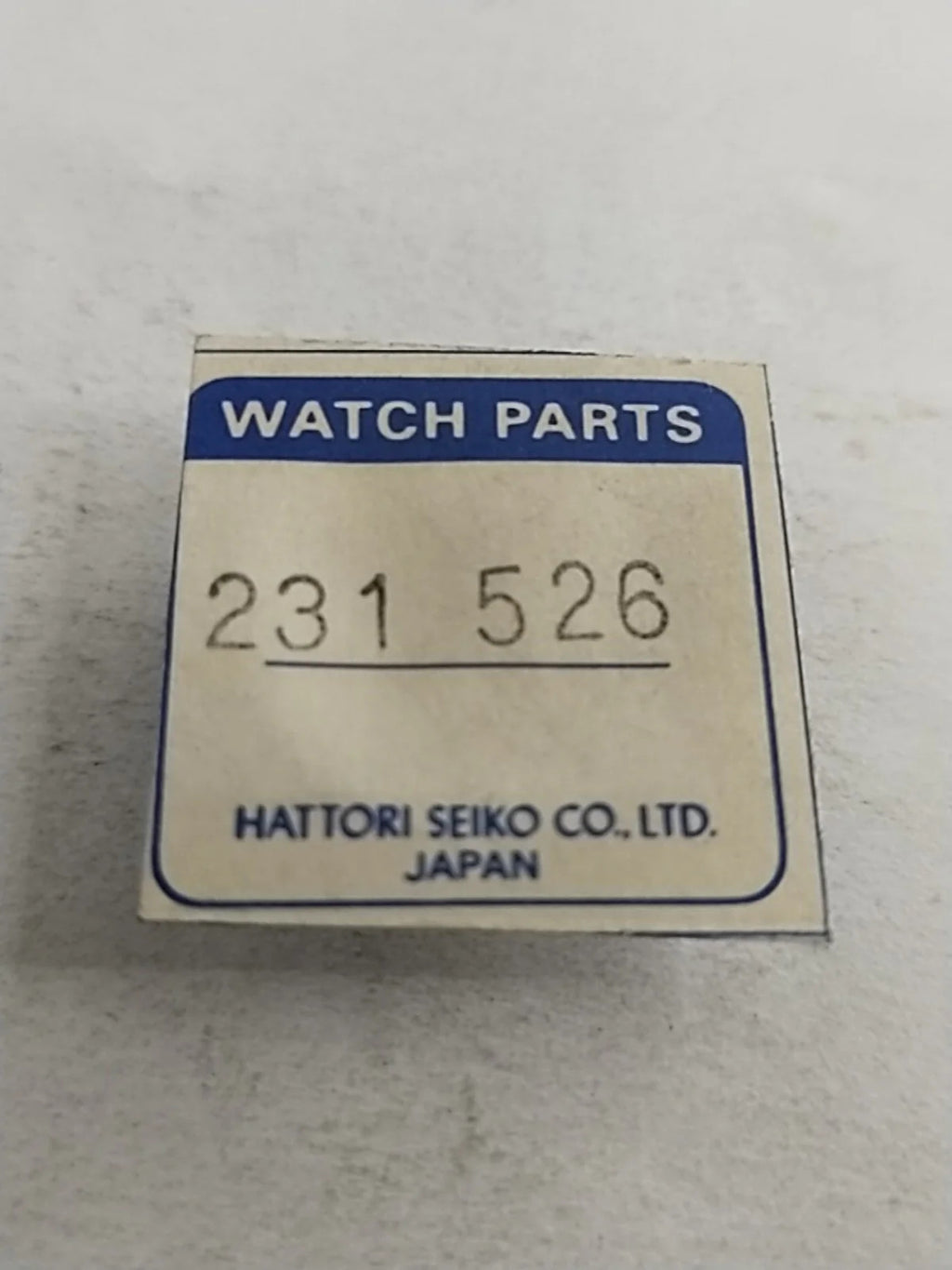 NOS Seiko Parts 231 526