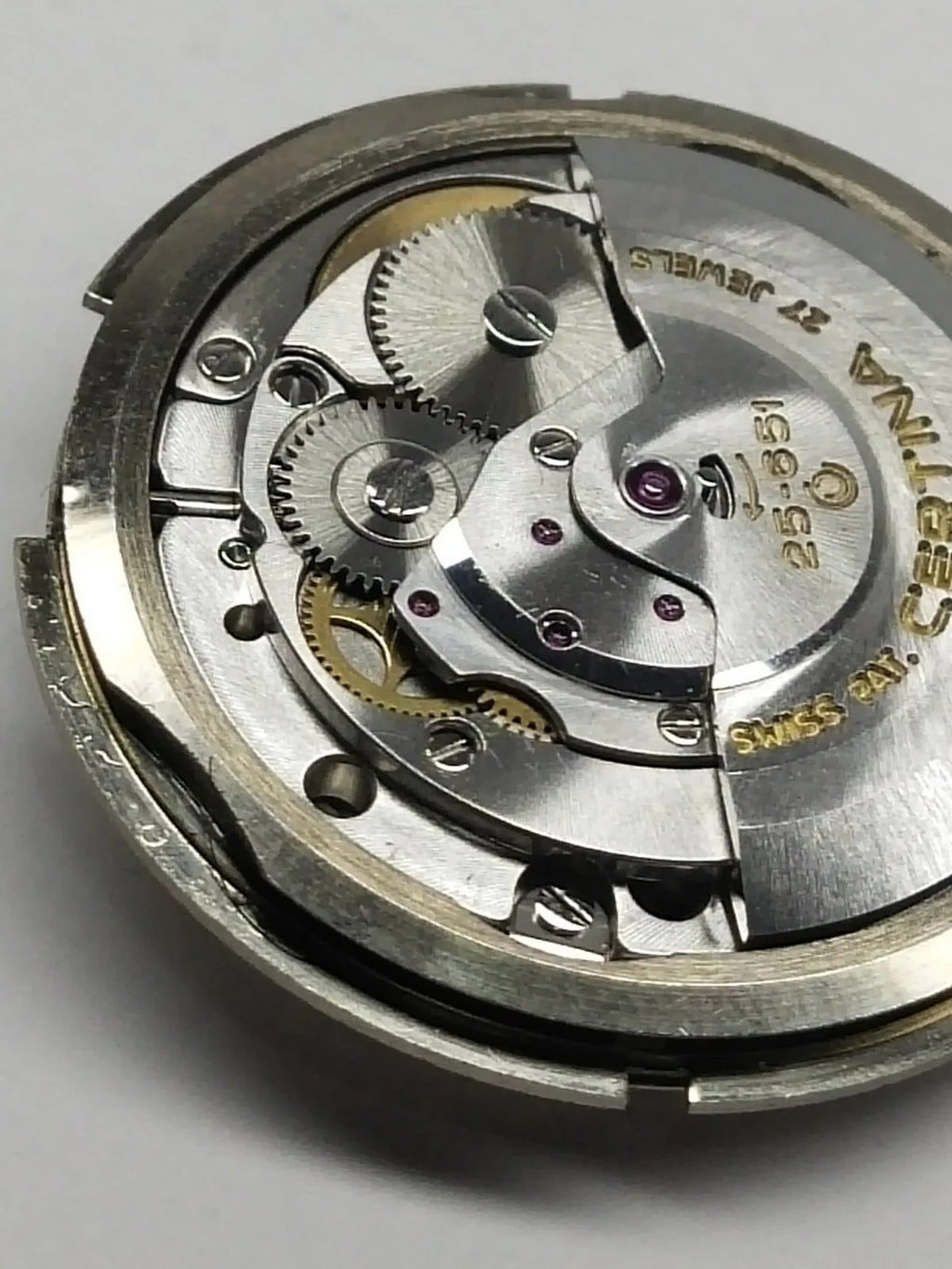 Certina 25-651 Movement with Dial, Hands and Crown / Good working condition/Use
