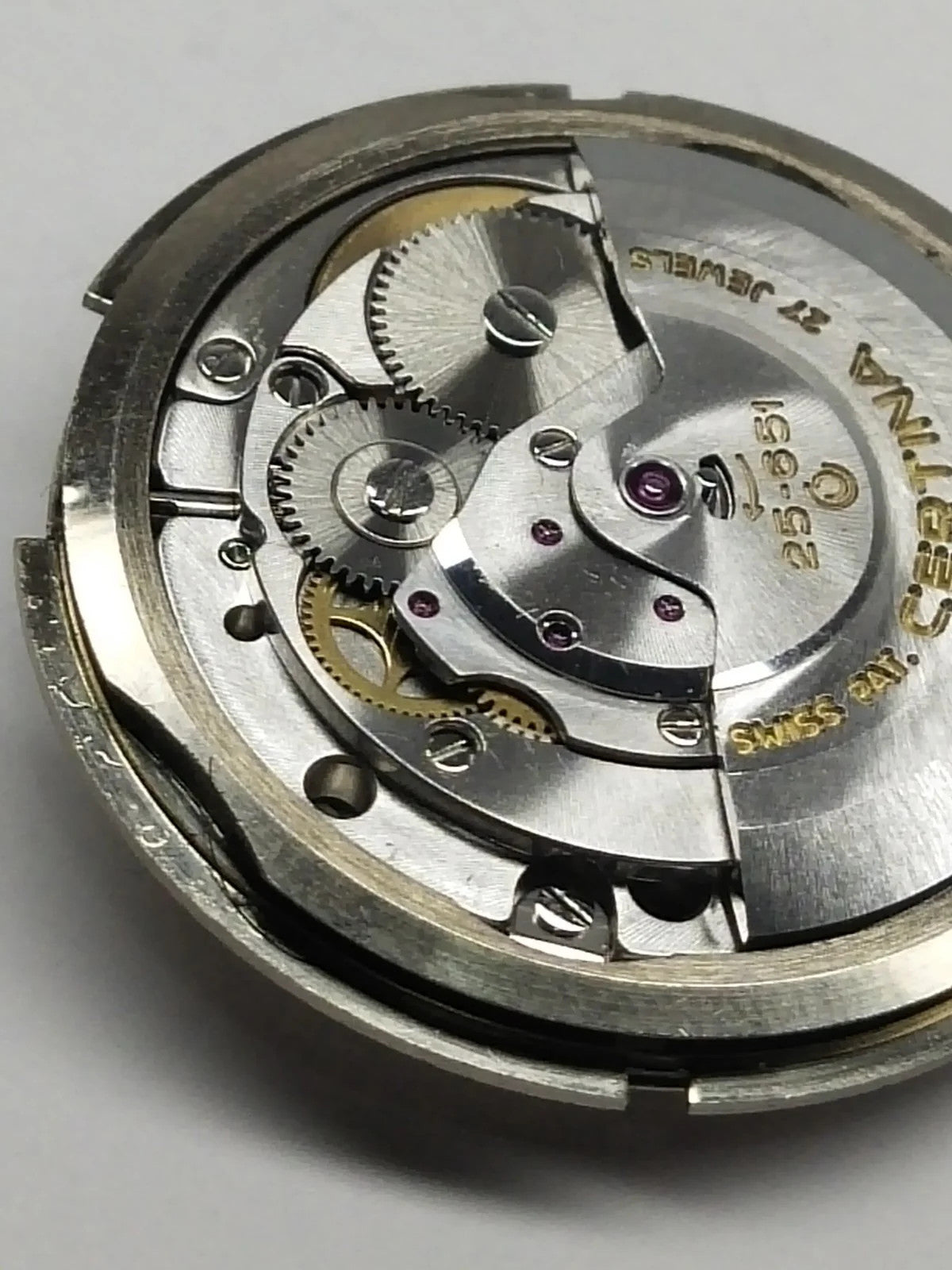 Certina 25-651 Movement with Dial, Hands and Crown / Good working condition/Use