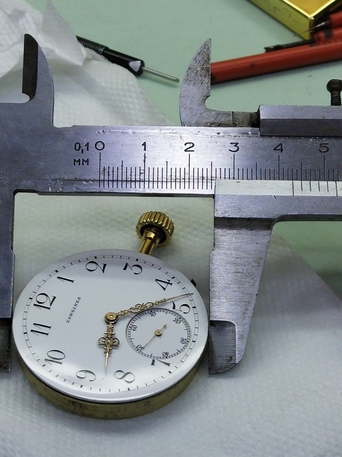 Longines manual movement With dial and hands / working perfectly  /used