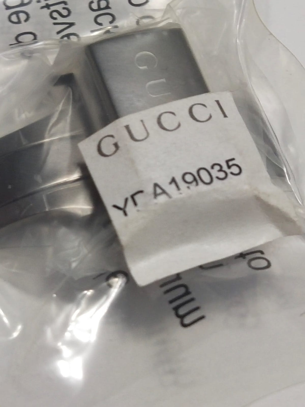 GUCCI GlasporiginalSilver-colored ceramic  24 mm  Part No. YDA19035