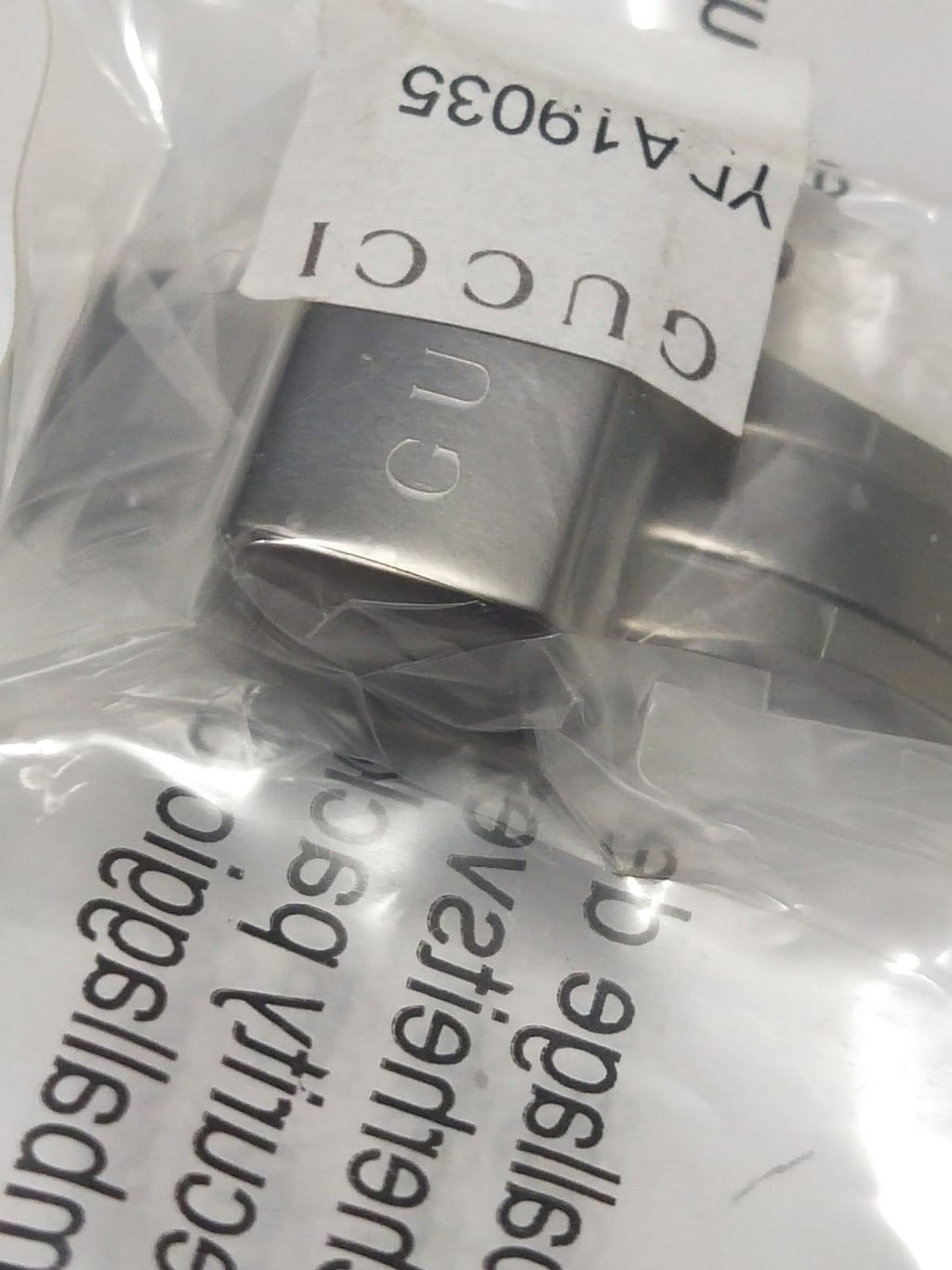 GUCCI GlasporiginalSilver-colored ceramic  24 mm  Part No. YDA19035