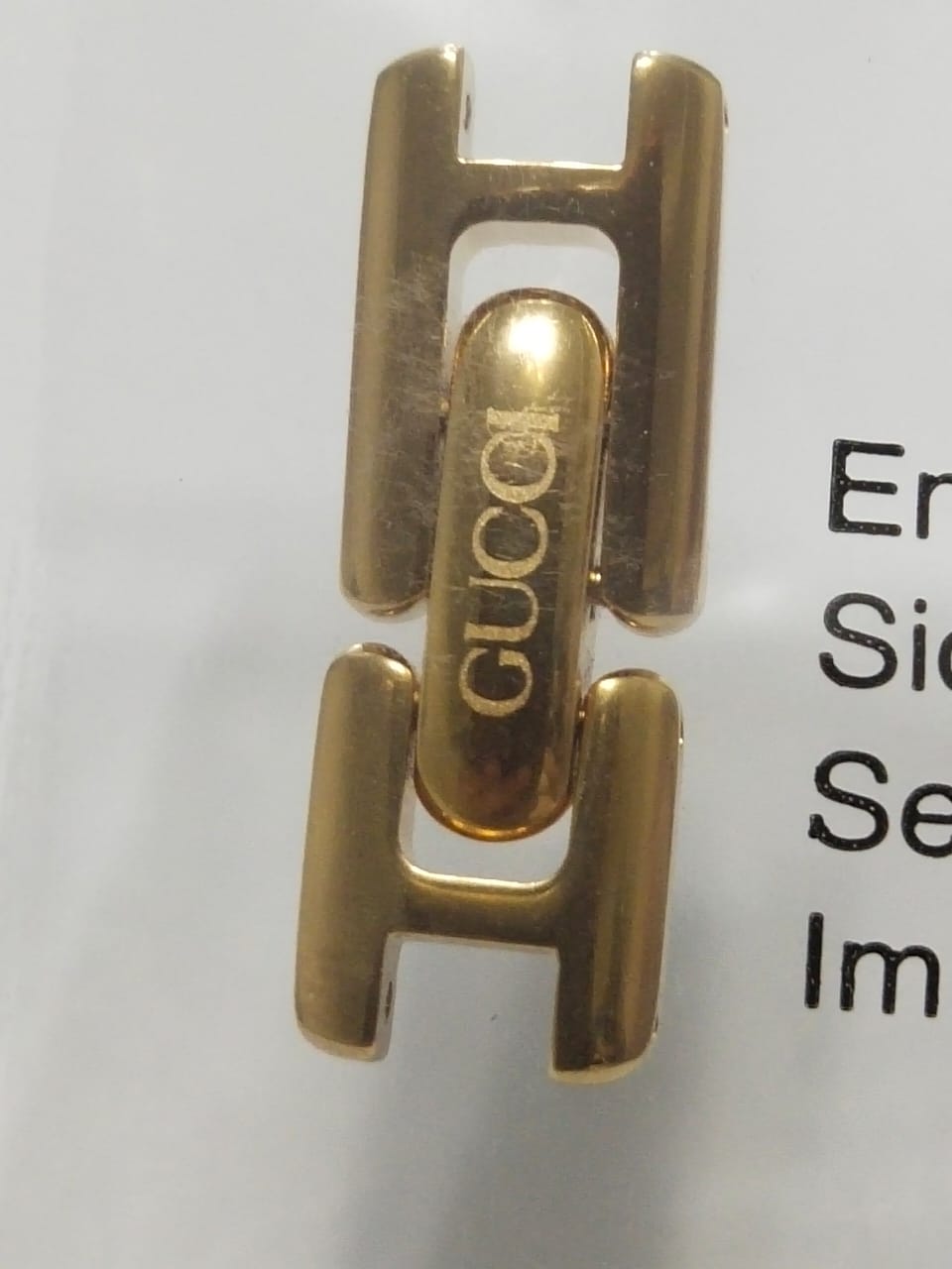 GUCCI Glasp original8mmgolden color part no. 164.1400