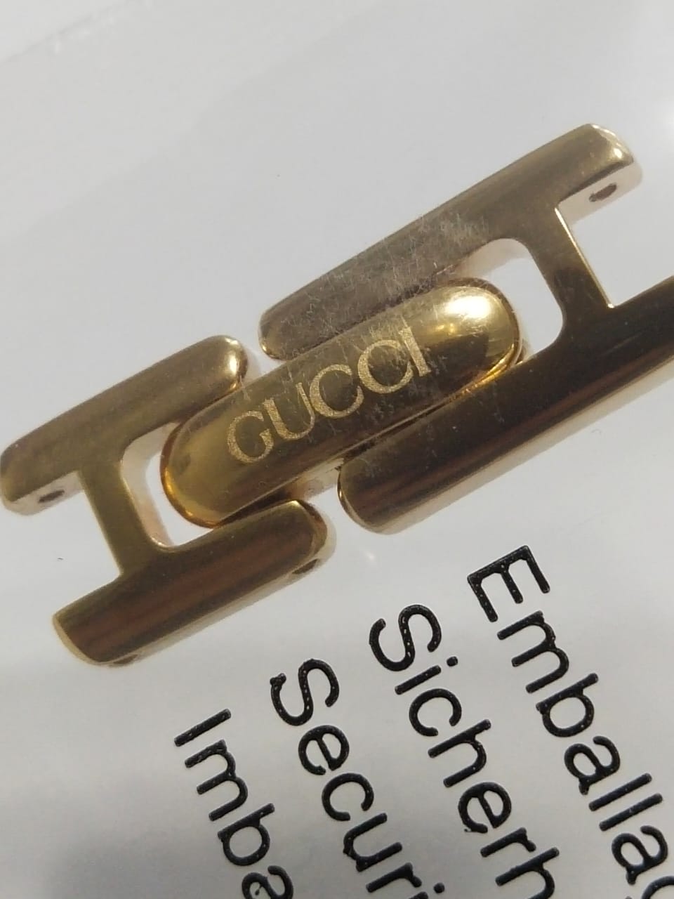 GUCCI Glasp original8mmgolden color part no. 164.1400