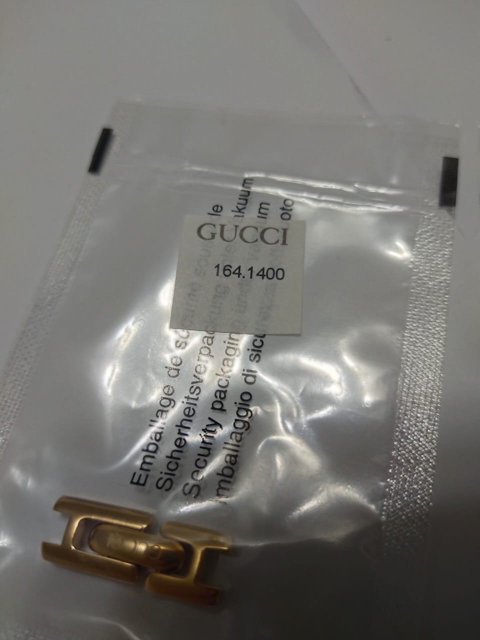 GUCCI Glasp original8mmgolden color part no. 164.1400