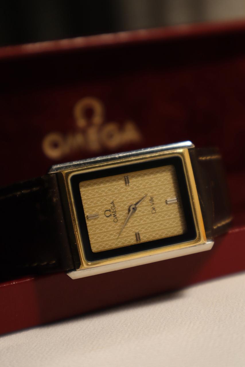 Vintage OMEGA Ω De Ville Tank “Opera” Honeycomb Dial 🍯
