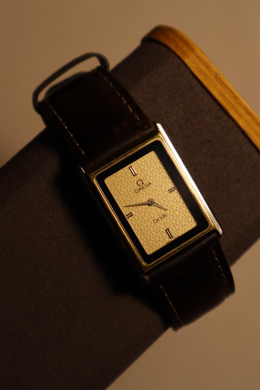 Vintage OMEGA Ω De Ville Tank “Opera” Honeycomb Dial 🍯